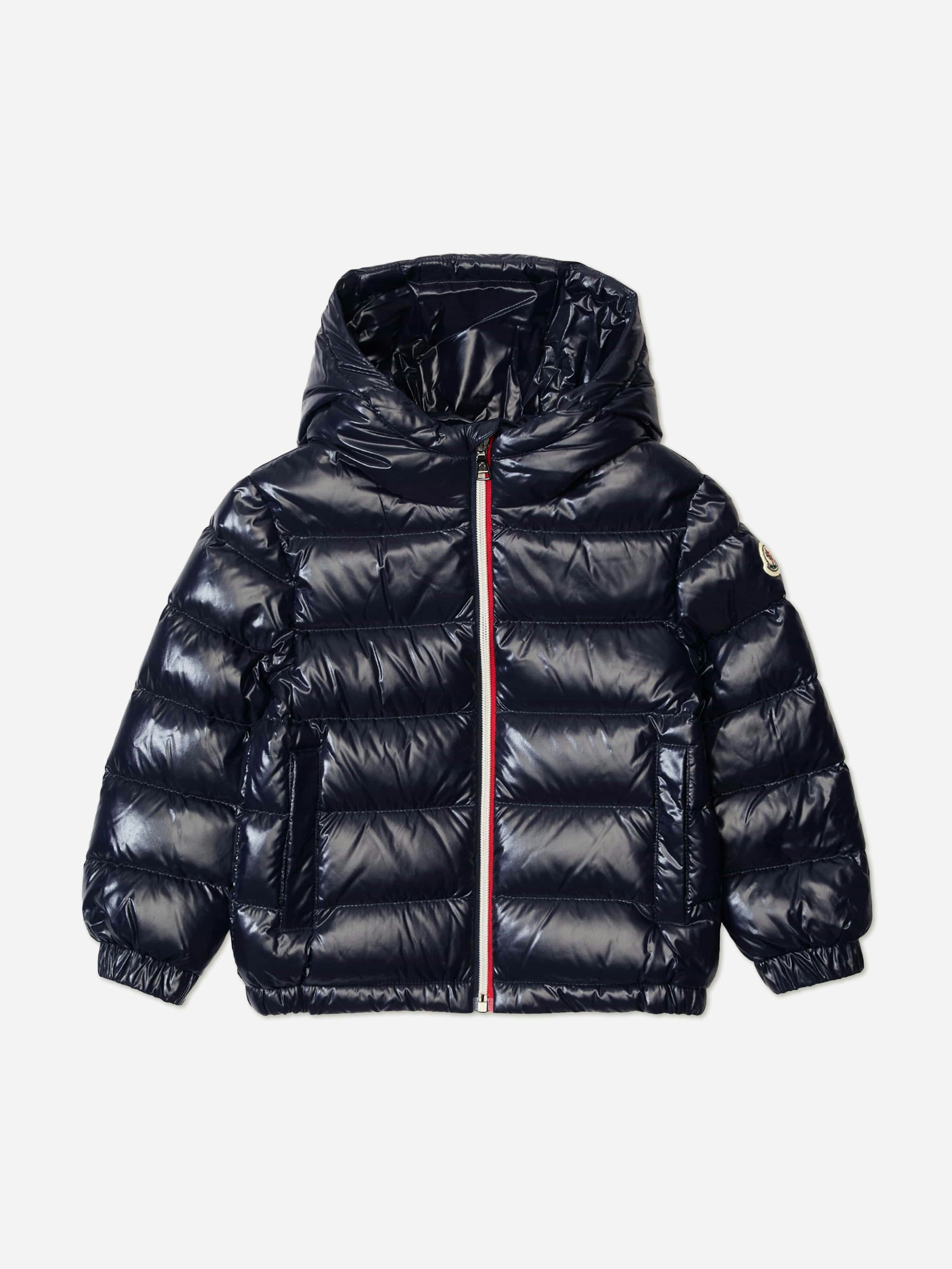 Moncler Enfant Boys Blue Kids Down Padded New Aubert Jacket In Navy - 8 Yrs