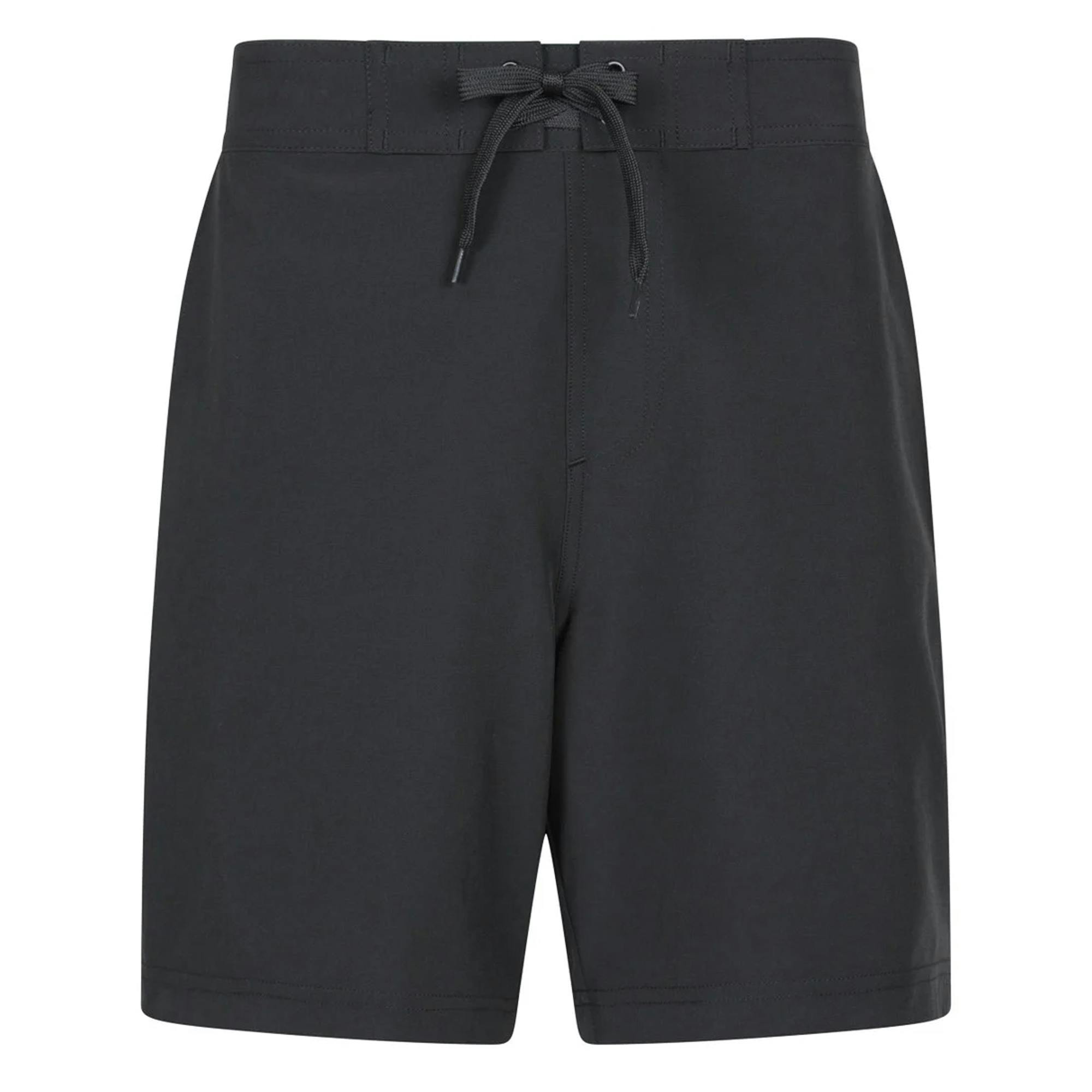 Mountain Warehouse Women's Black Quick Dry Long Length Boardshorts - Jet - 12 Uk - Jet - 90% Polyester/10% Elastane