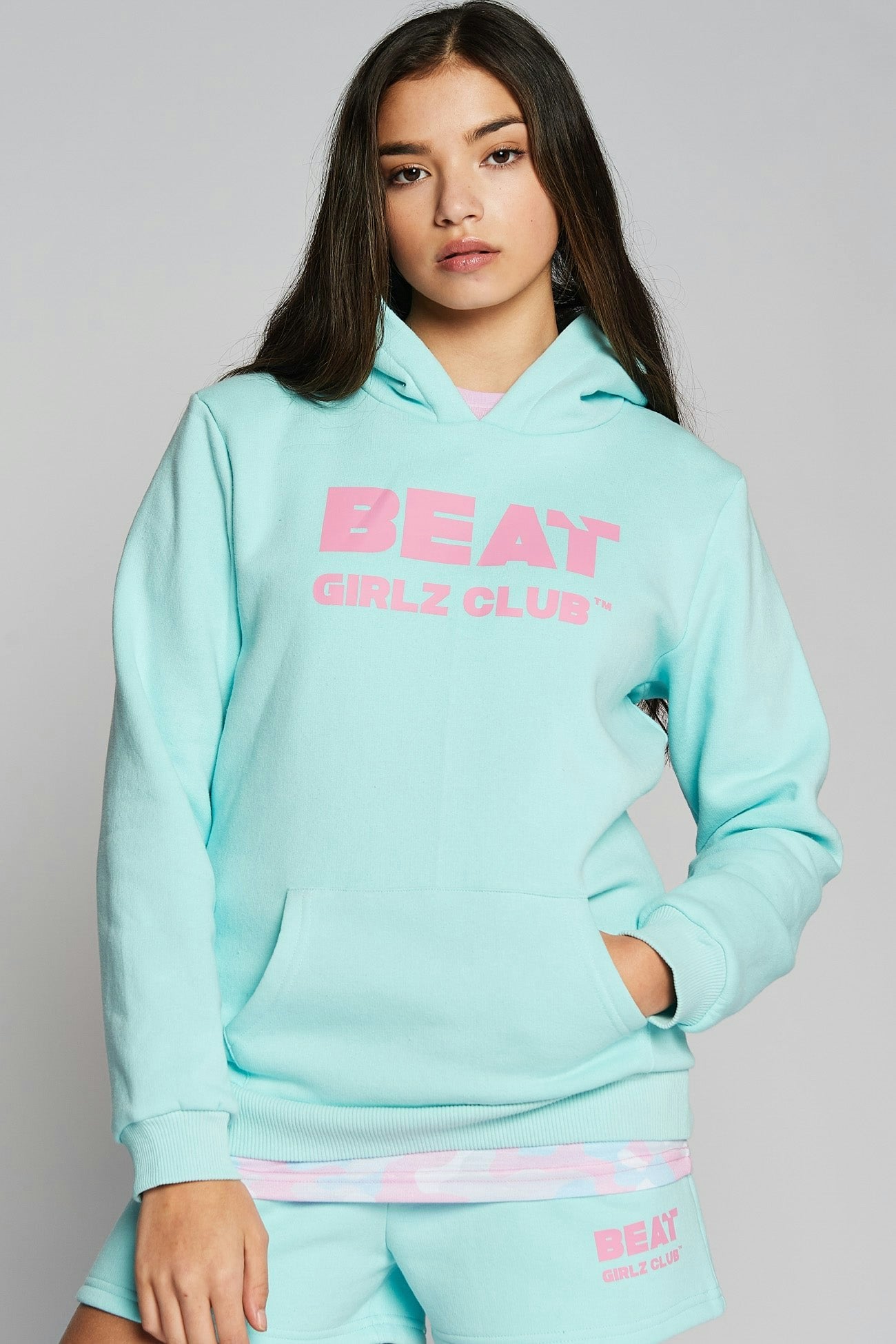 Beat Girlz Club Blue Miami Logo Hoodie - Miami - 11/12
