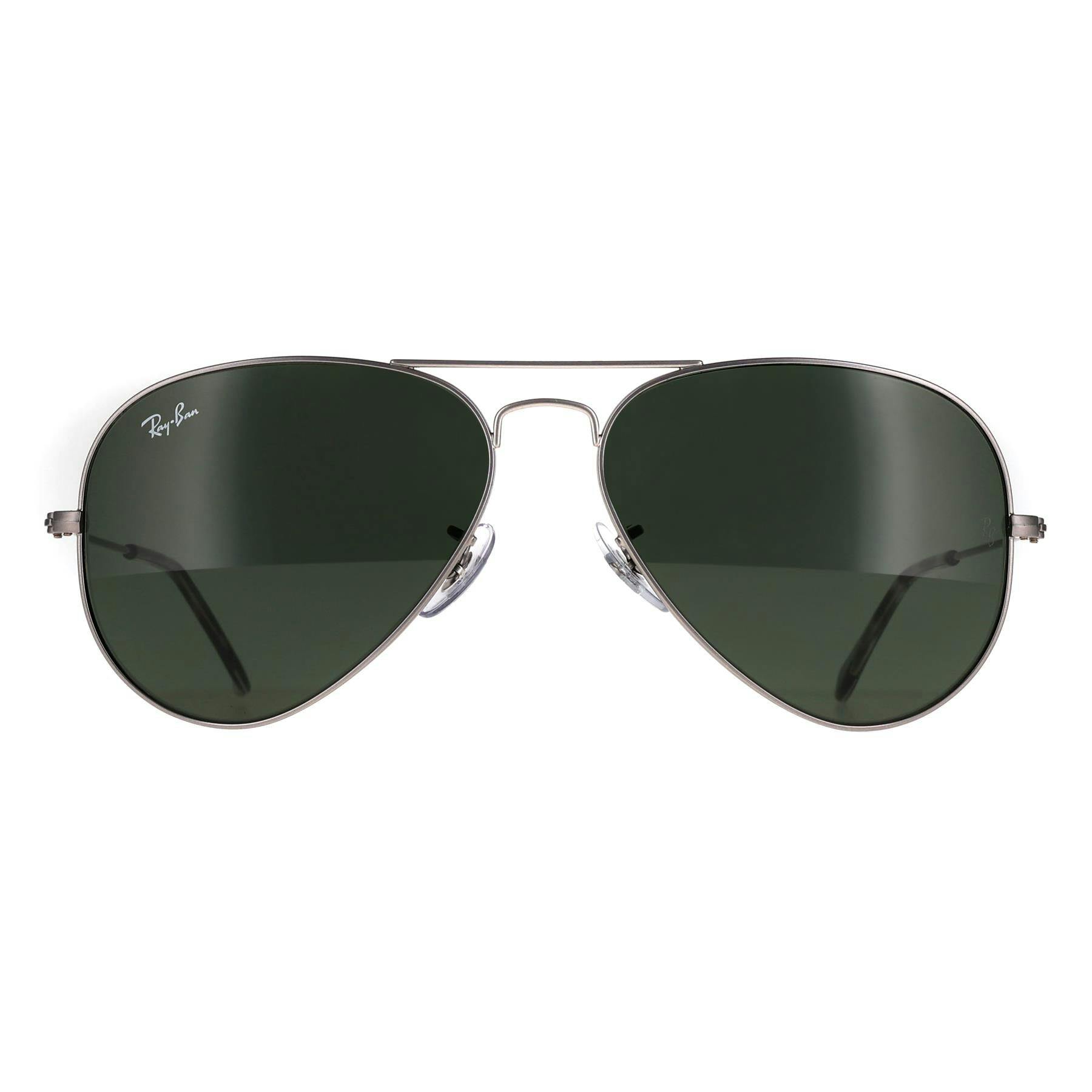 Ray-Ban Unisex Grey Aviator Sand Transparent Green Aviator Rb3025 - Image 4