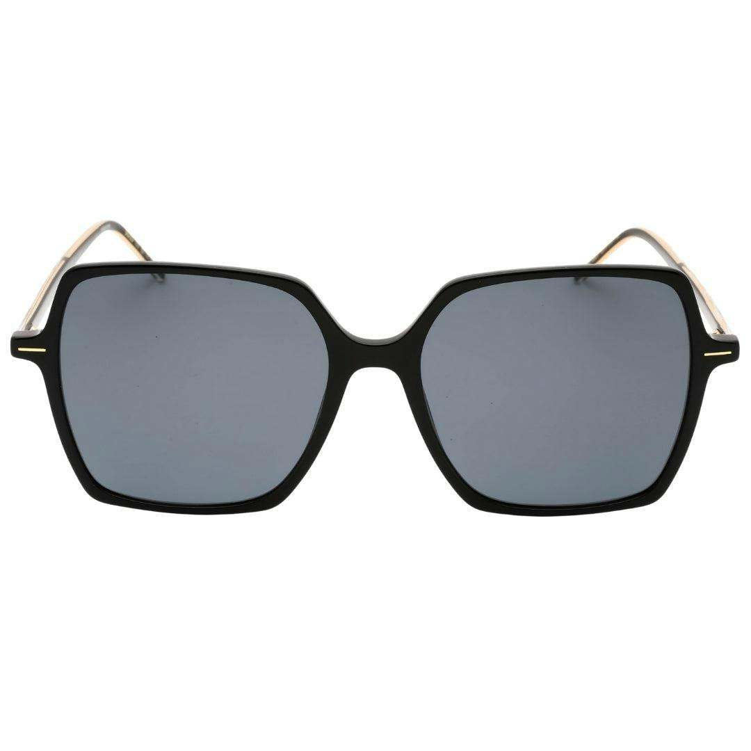 Hugo Boss Men's Black/Gold/Grey Square Sunglasses - One Size - 100% Mixed