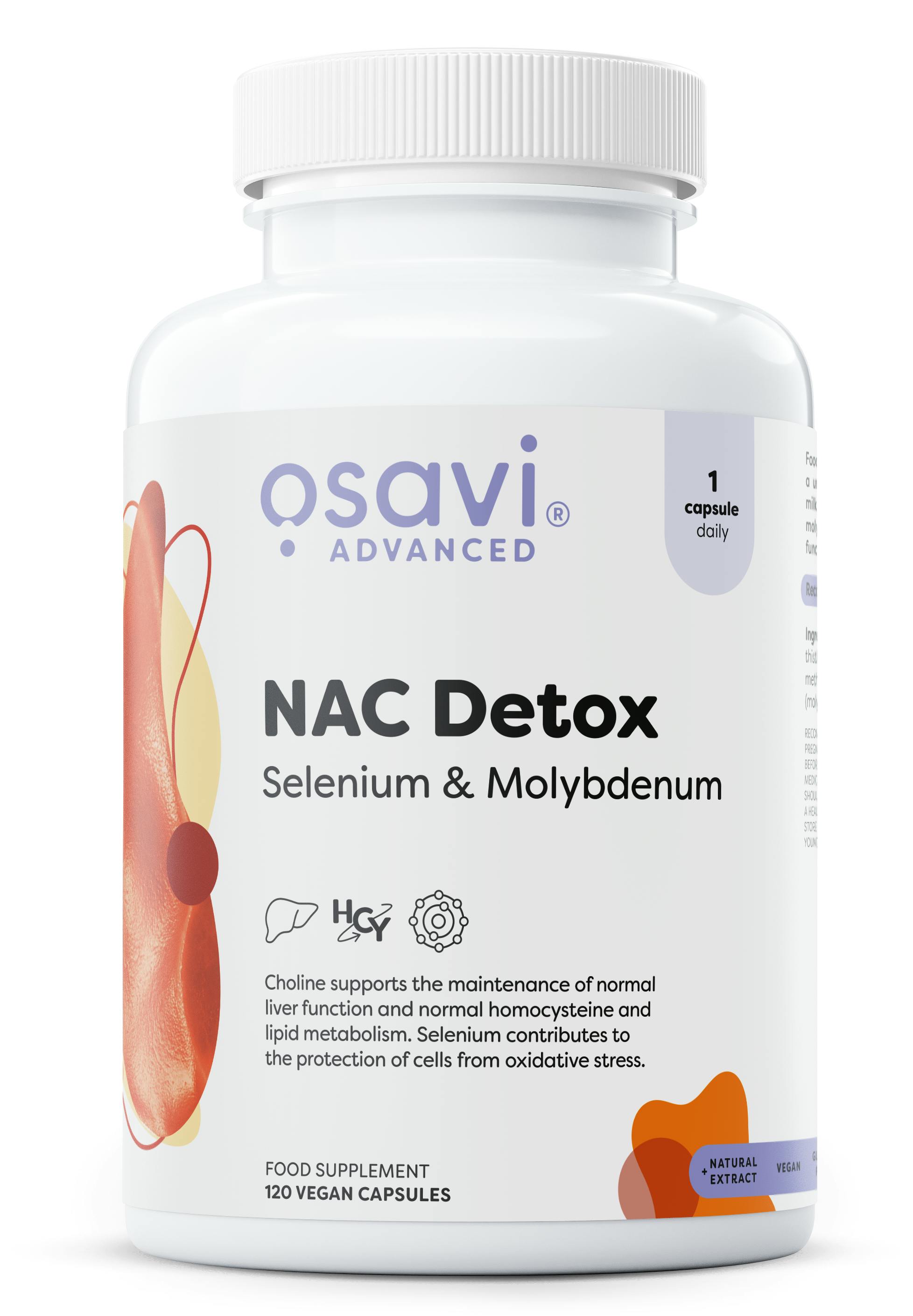 Osavi Nac Detox, Selenium & Molybdenum - 120 Vegan Caps - Image 4