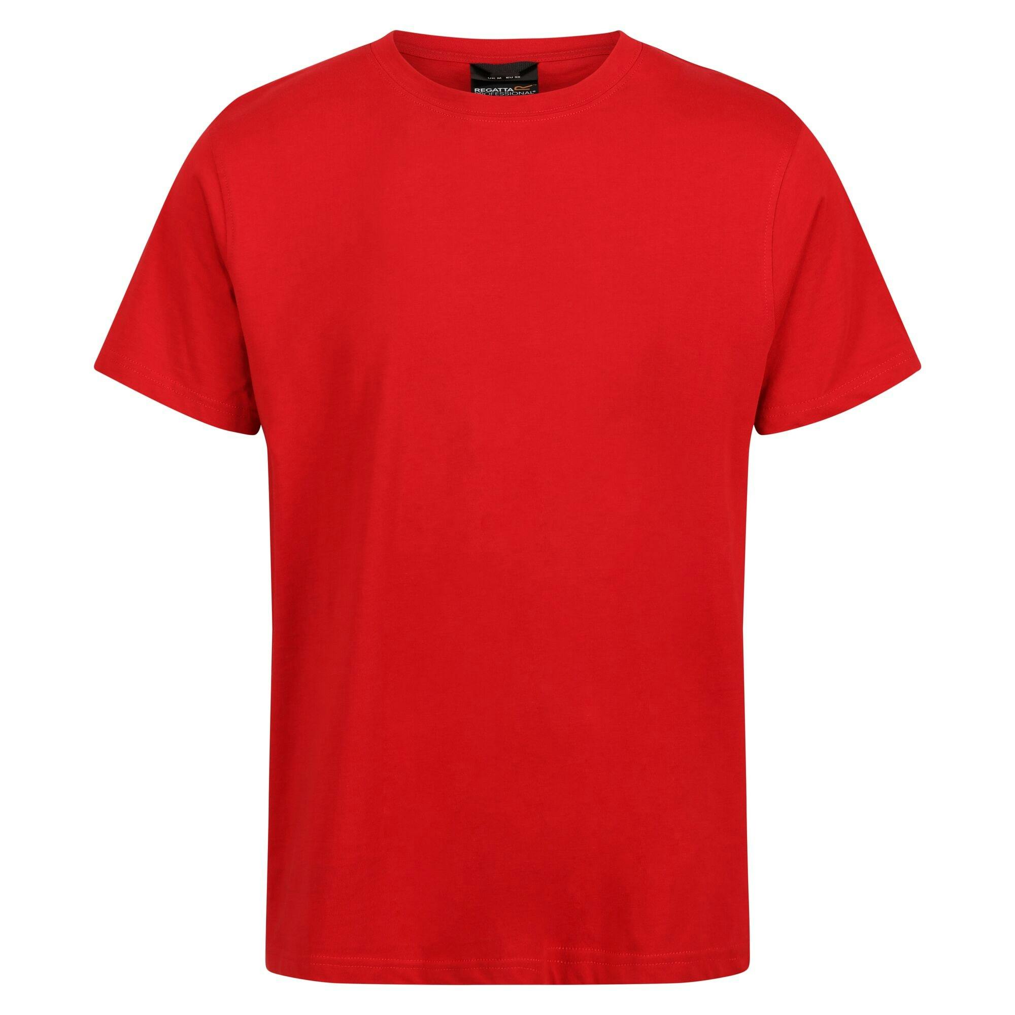 Regatta Men's Red Professional Cotton Soft Touch T-Shirt - Classic - Xxl - Classic - 100% Cotton