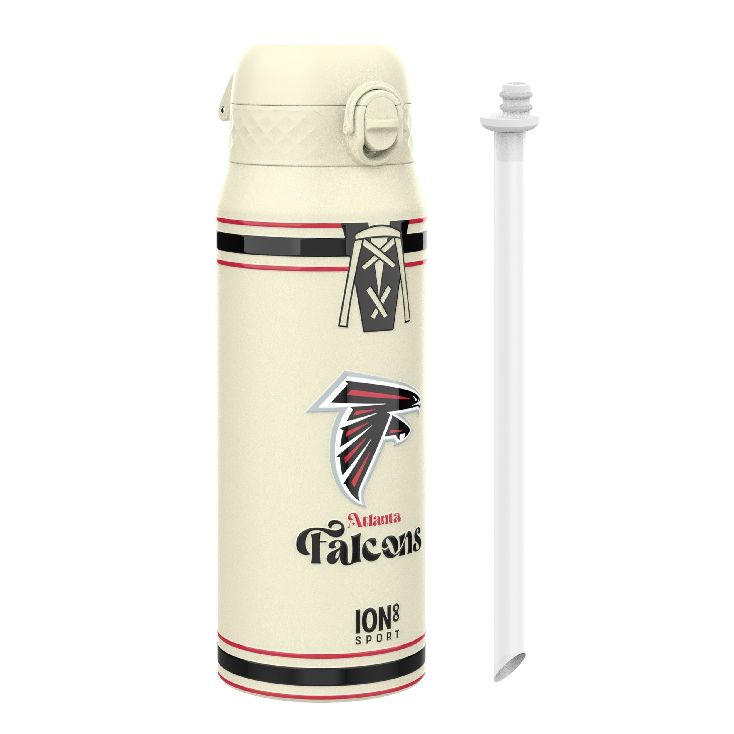 Rackhams Nfl X Ion8 Insulated Steel Water Bottle, Nfl Falcons, 750Ml (24Oz)