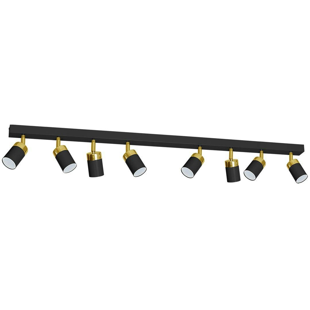 Milagro Black/Gold Joker Ceiling Lamp Hand Made In Matt With Detail