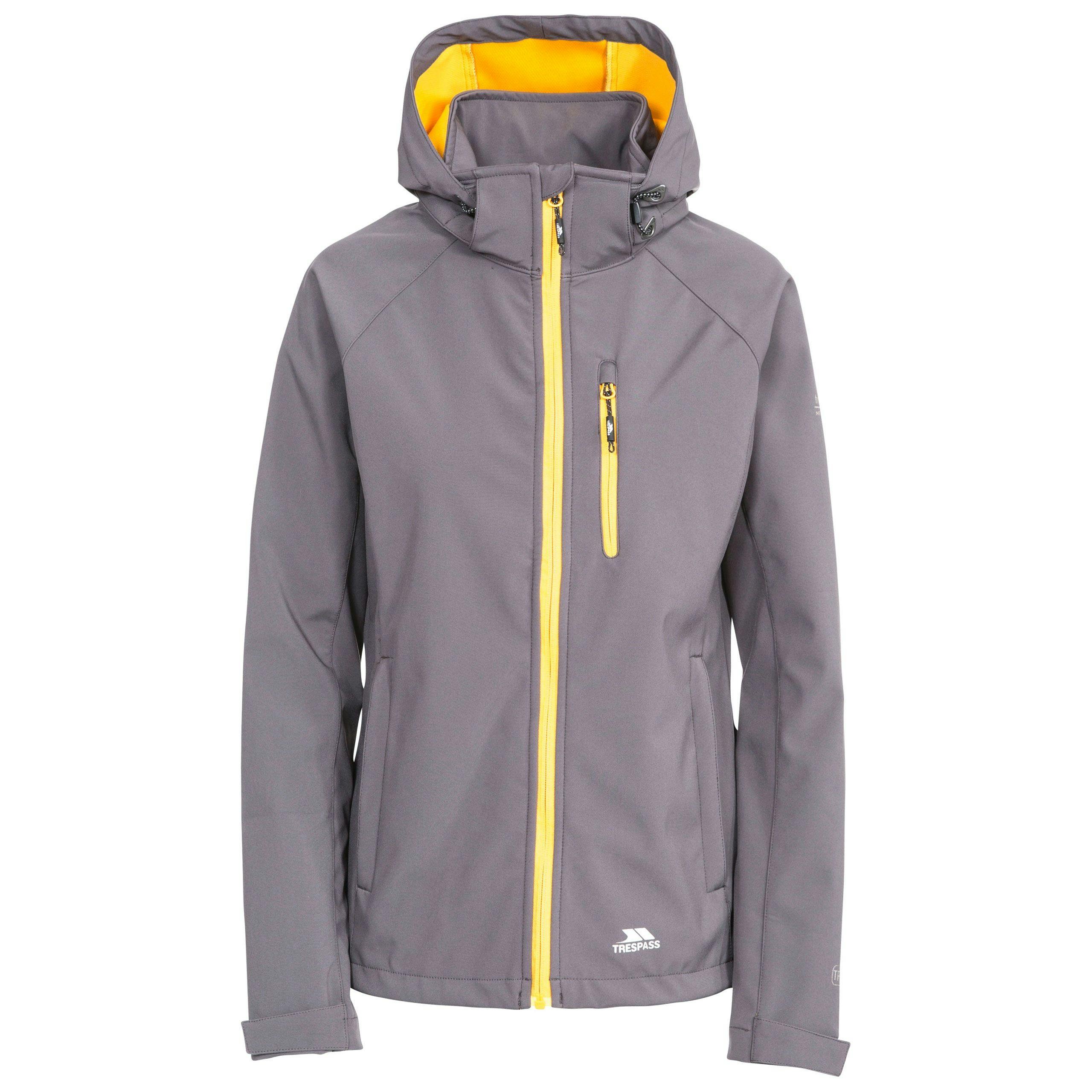 Trespass Women's / Lorina Waterproof Softshell Jacket - Carbon - Xxs - Carbon - 96% Polyester/4% Elastane