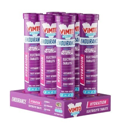 Applied Nutrition Endurance Hydration Electrolyte Effervescent Tablets, Vimto - 6 X 20 Tabs