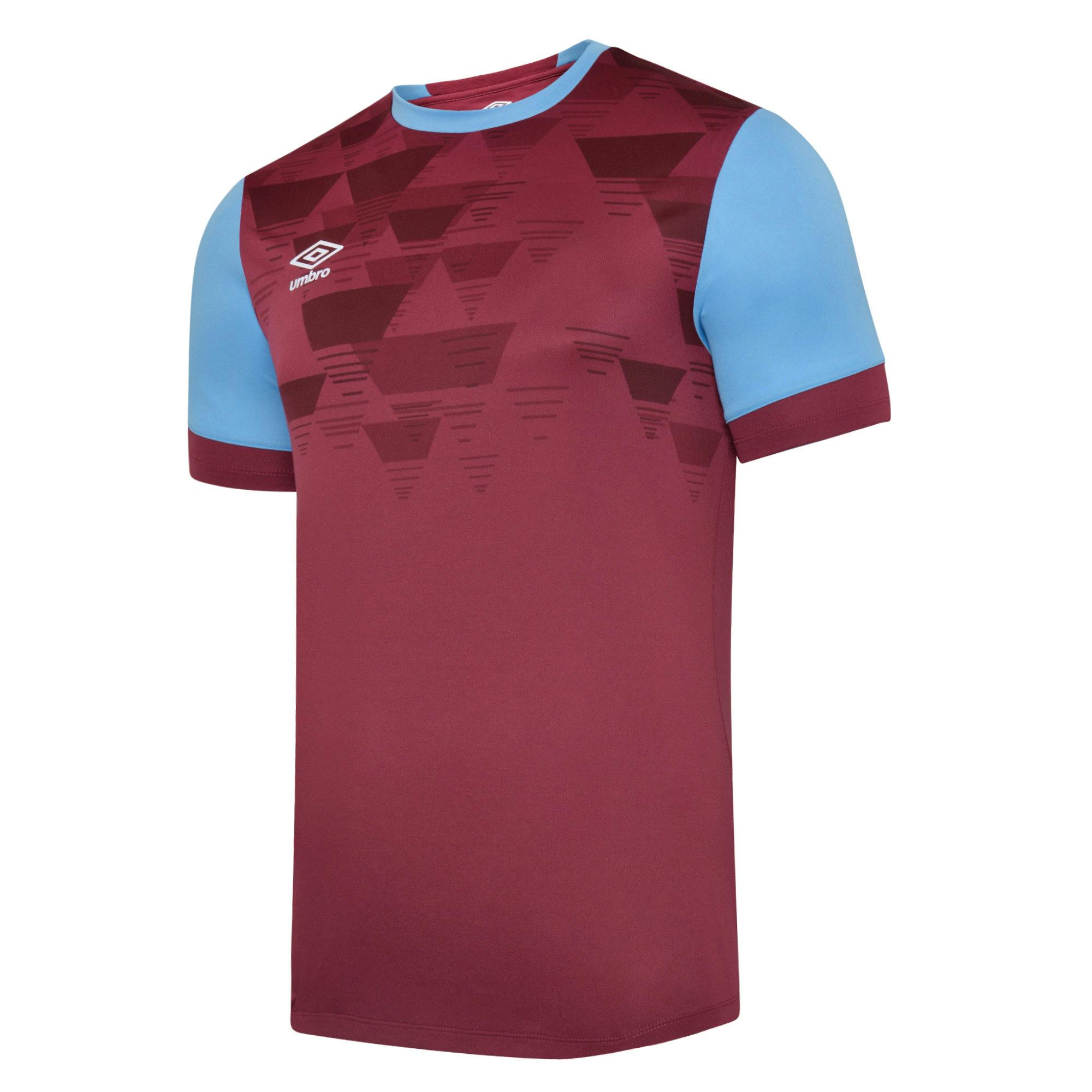 Umbro Sky Blue Childrens/Kids Vier Jersey - New Claret/ - 9-10 Years - New Claret/ - 100% Polyester