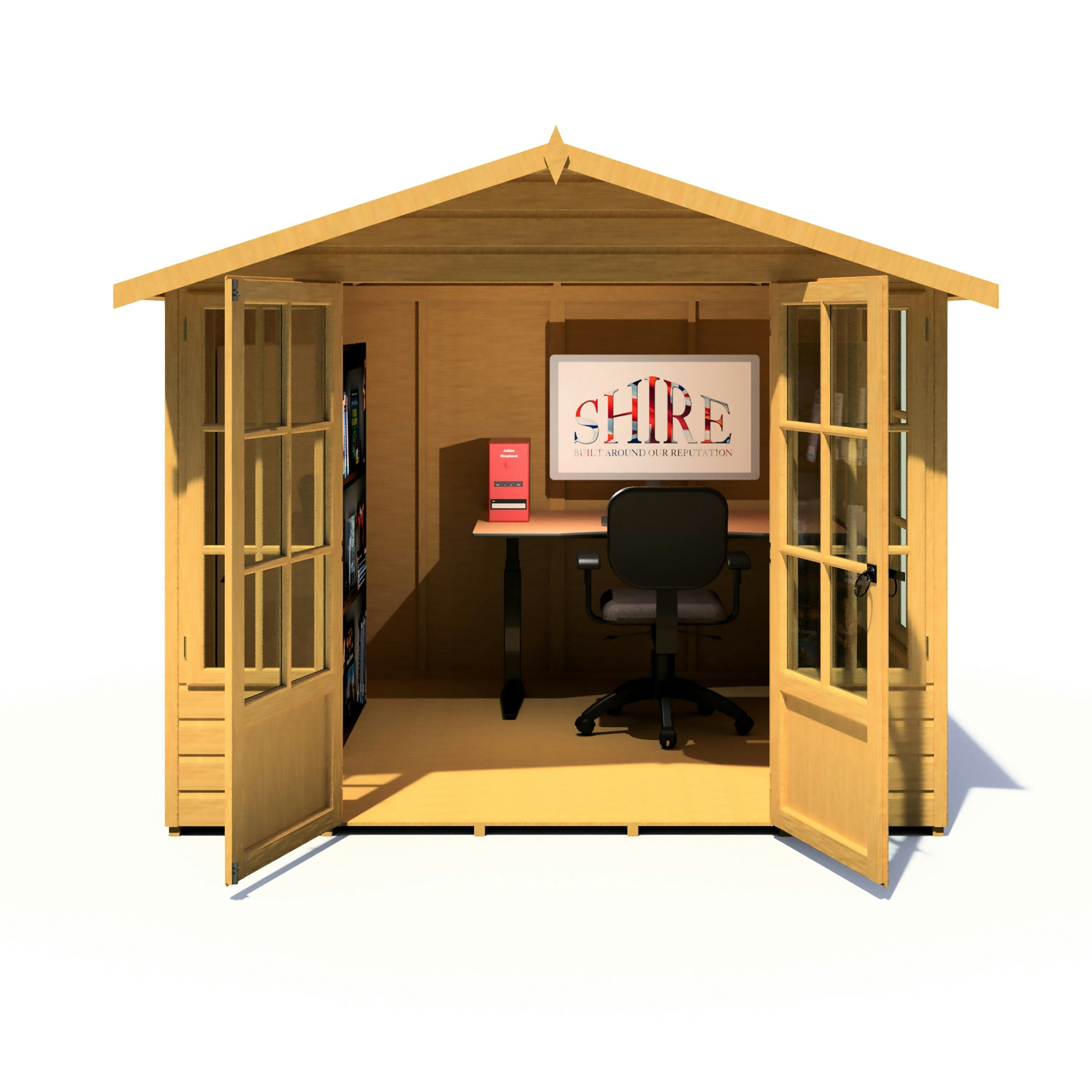 Rackhams Light/Green Delmora 8X8 Summerhouse Interlock Cladding