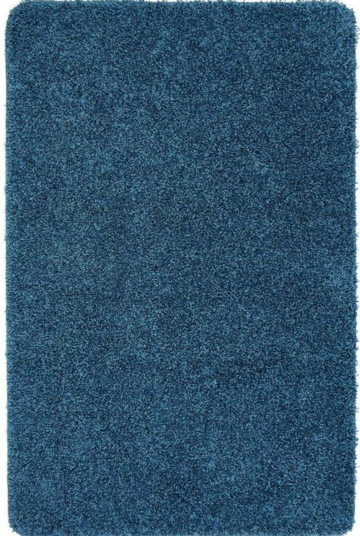 Rackhams Washable Teal Shaggy Rug - 67X150 Cm