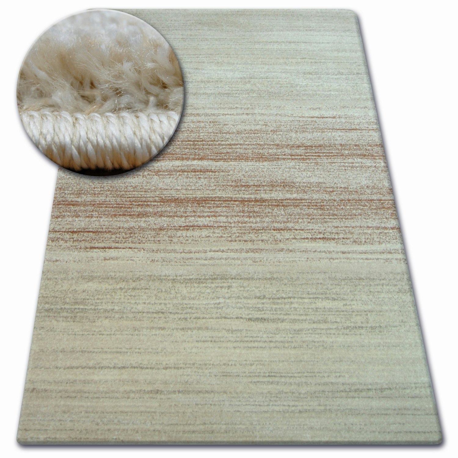 Rugsx Beige Shadow Rug - Polypropylene - 120Cm X 170Cm