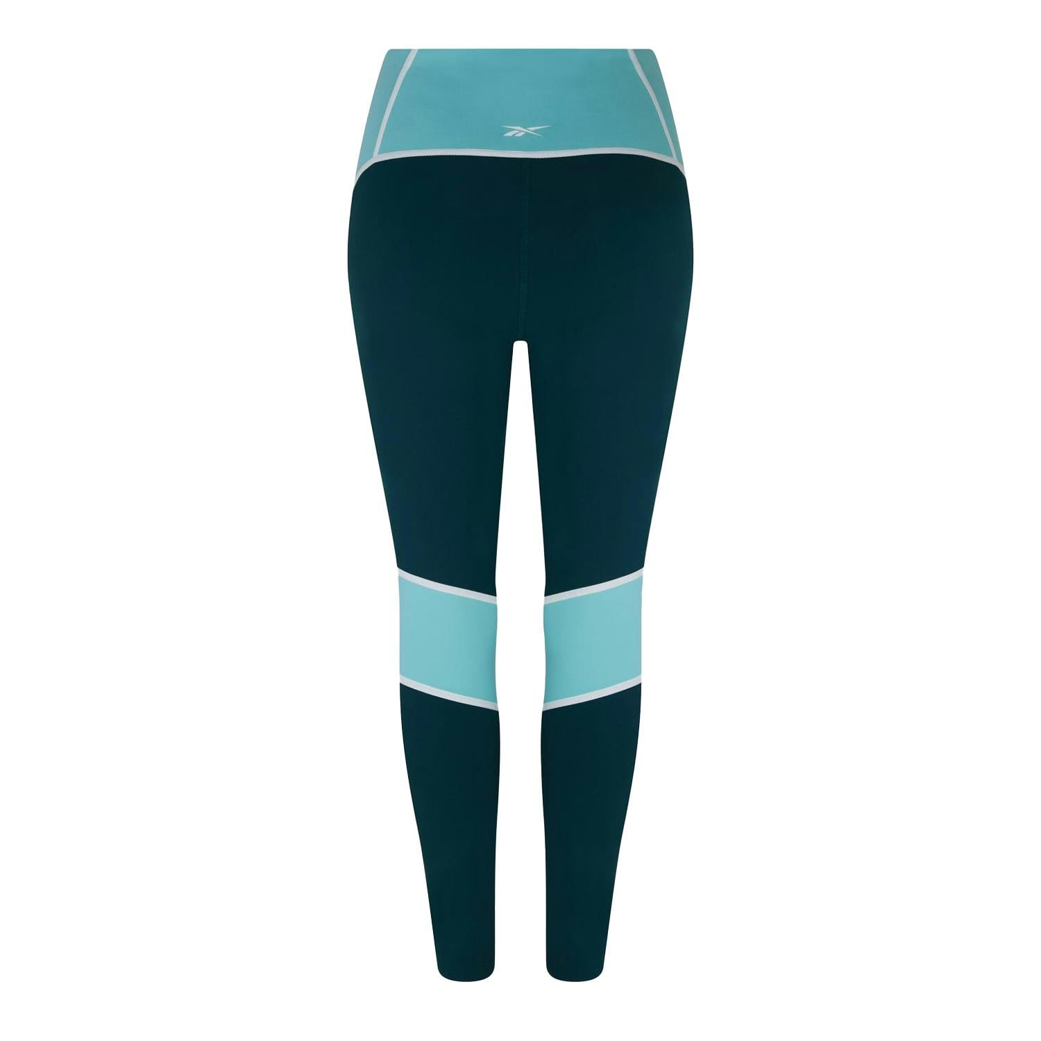 Reebok Women's Green / Lux Skinny Running Leggings - Forest - Xs R - Forest - 98% Polyamide/2% Elastane