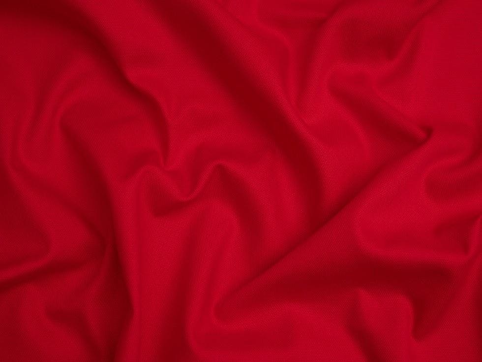 Minerva Red Core Range Basket Weave Soft Cotton Canvas Fabric - Plain Design Dressmaking Fabric, 142 Cm / 56" Wide - Per Metre