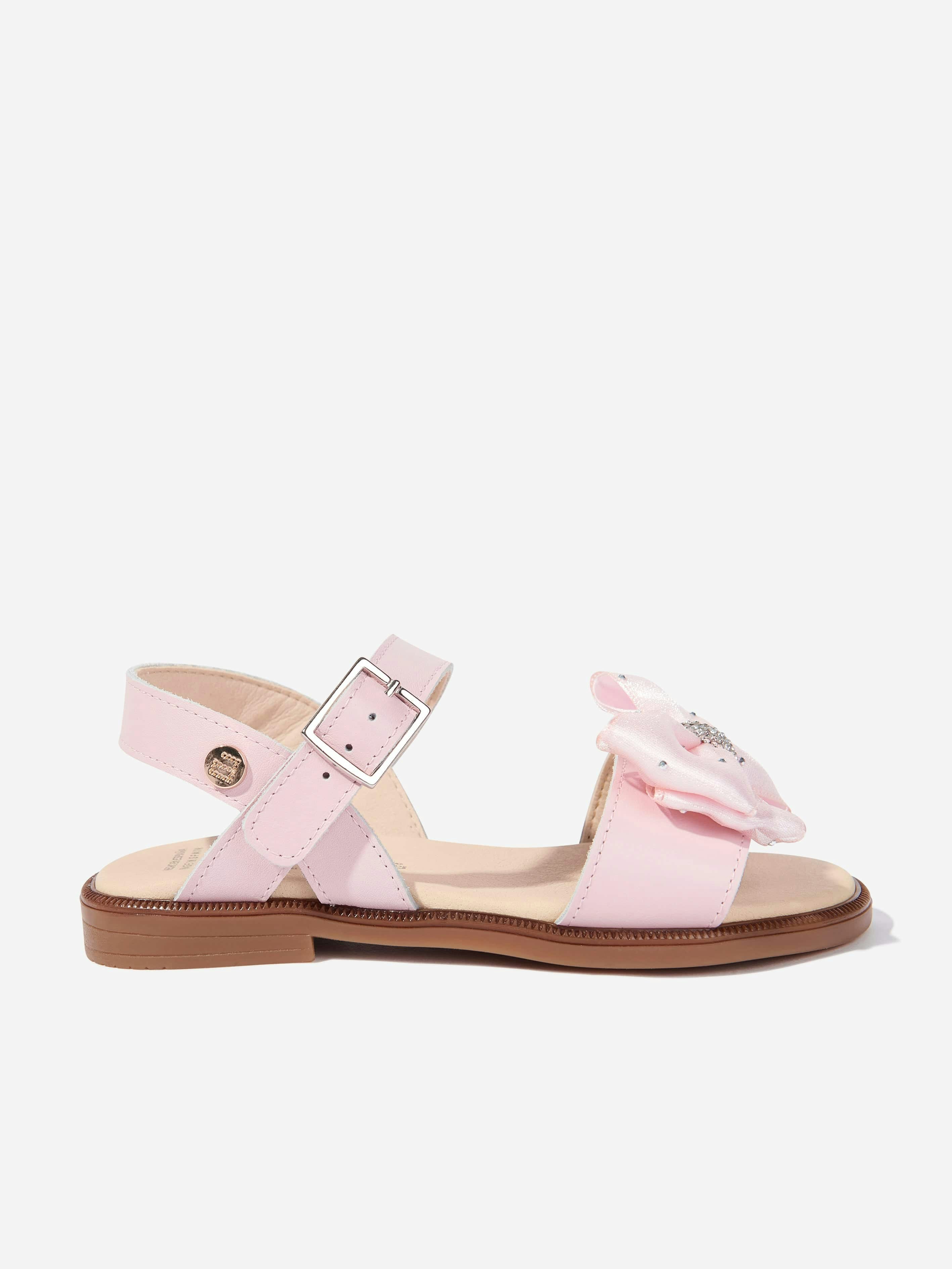 Andanines Girls Pink Bow Sandals In - Eu 31 Uk 12.5