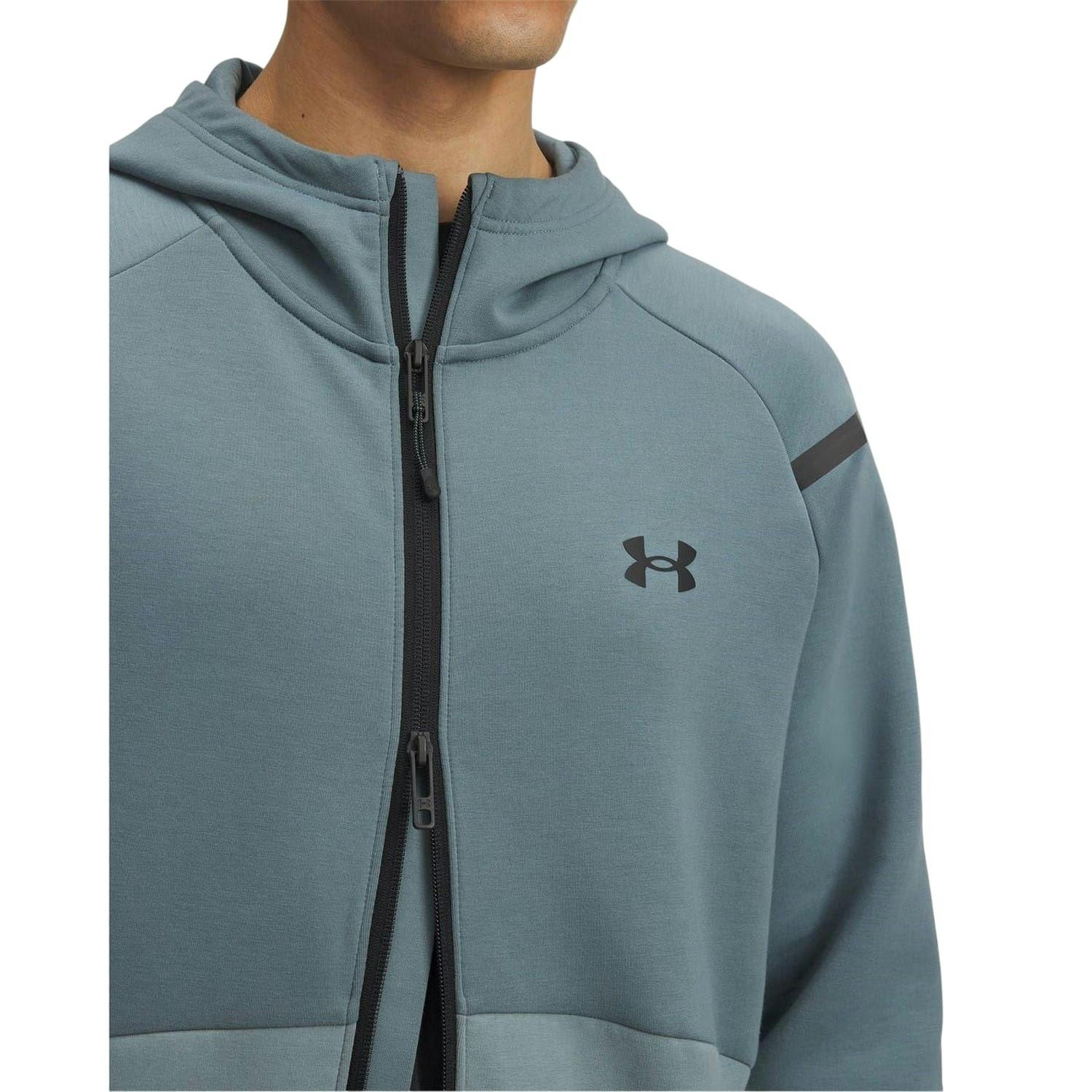 Under Armour Men's Unstoppable Full Zip Hoodie - Jasper - Xl - Jasper - 65% Polyester/29% Cotton/6% Elastane