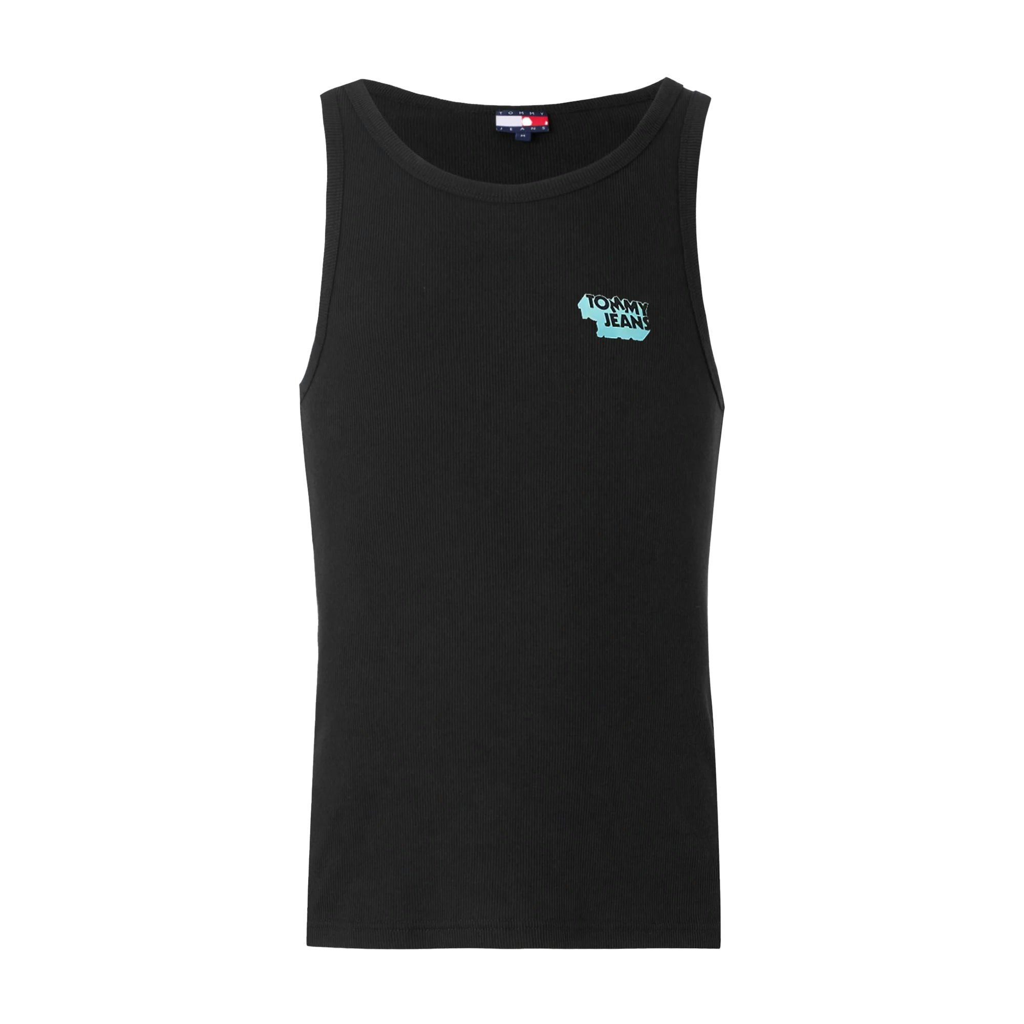 Tommy Hilfiger Black Tommy Jeans Stack Logo Tank Top Vest - S