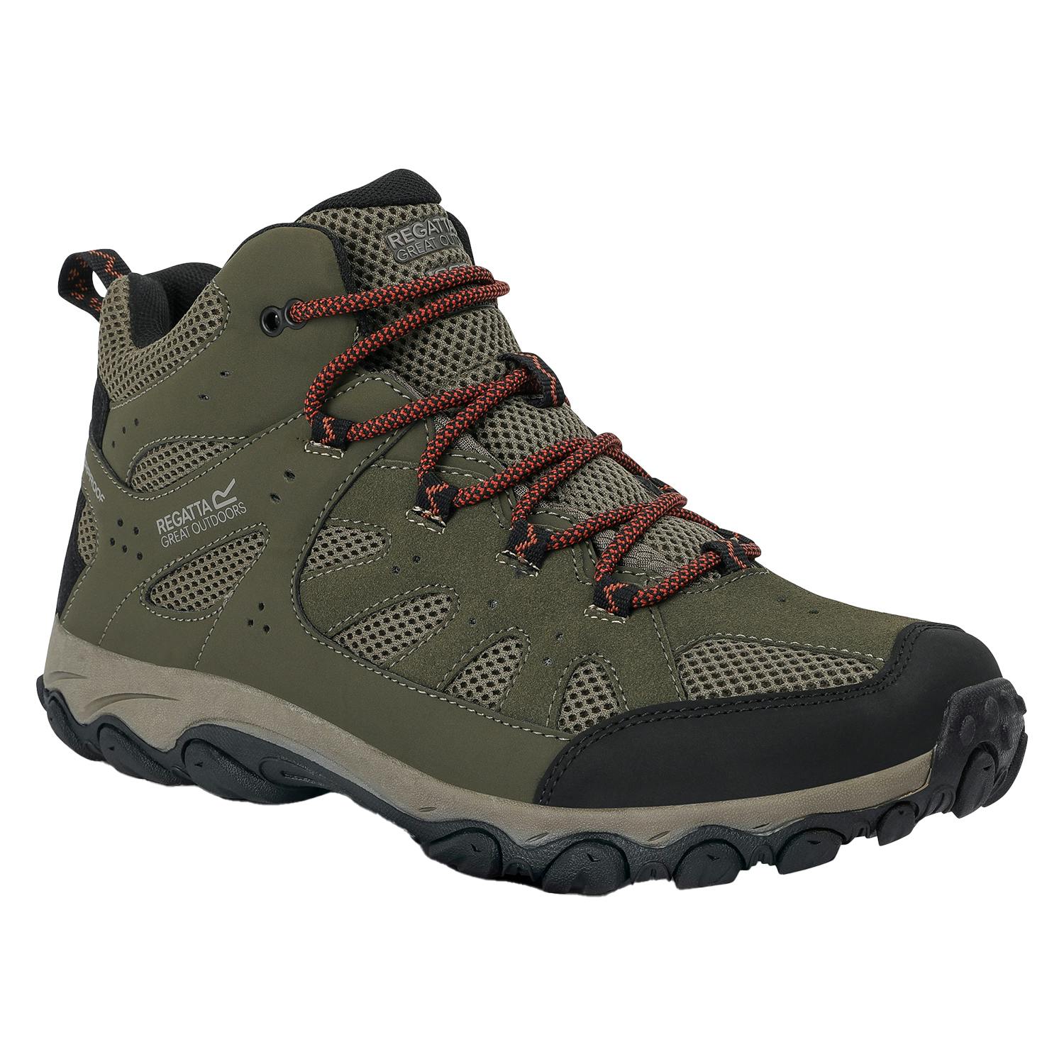 Regatta Men's Edgepoint Iv Walking Boots - Olive Night/Burnt Umber - 8 Uk - Olive Night/Burnt Umber