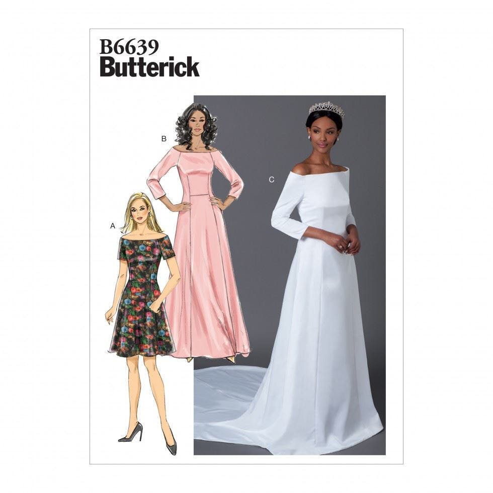 Butterick Women's Sewing Pattern 6639, Dresses For A5 (6-8-10-12-14) - Intermediate - A5 (6-8-10-12-14)