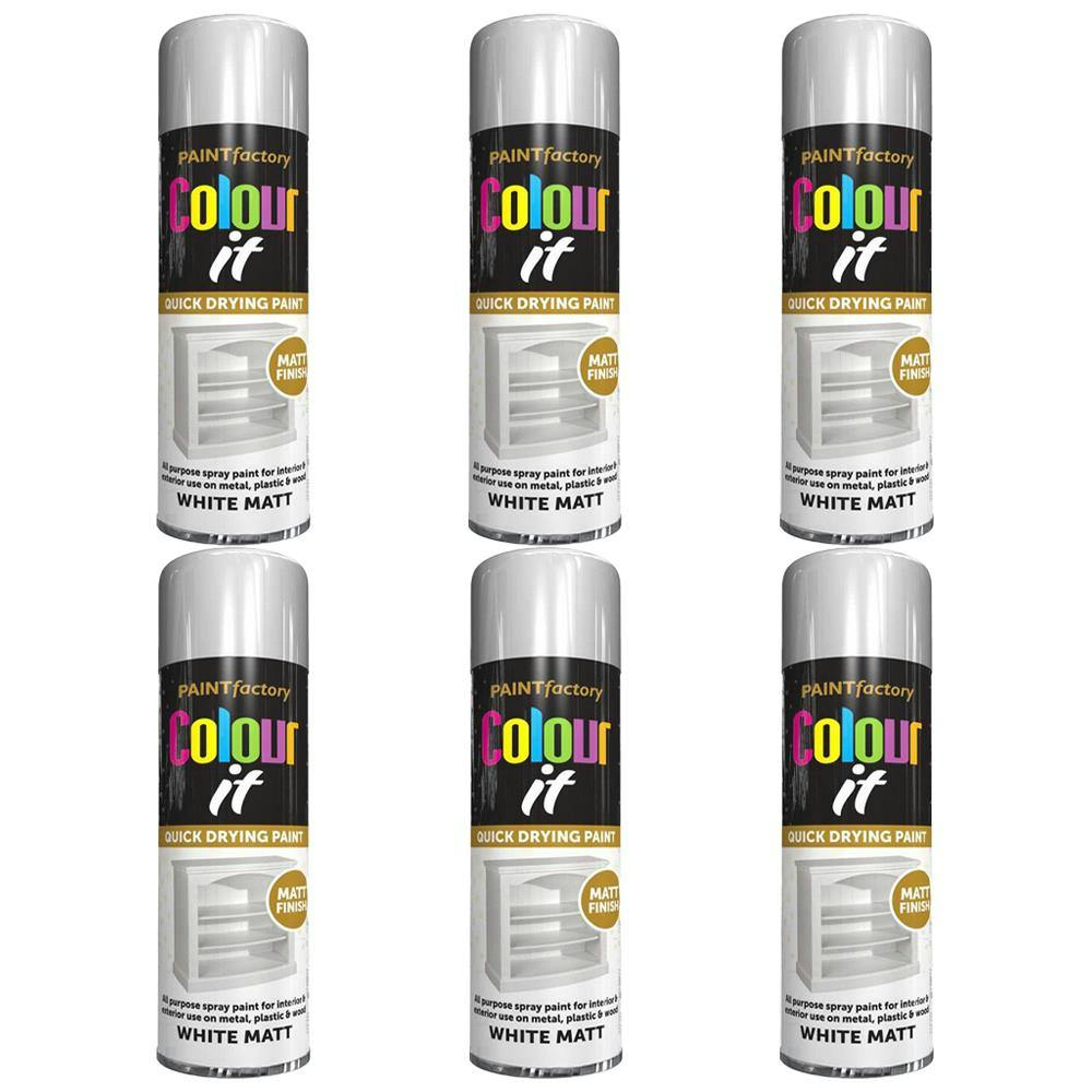Paint Factory White 3X Matt Spray Paint 250Ml - Image 13
