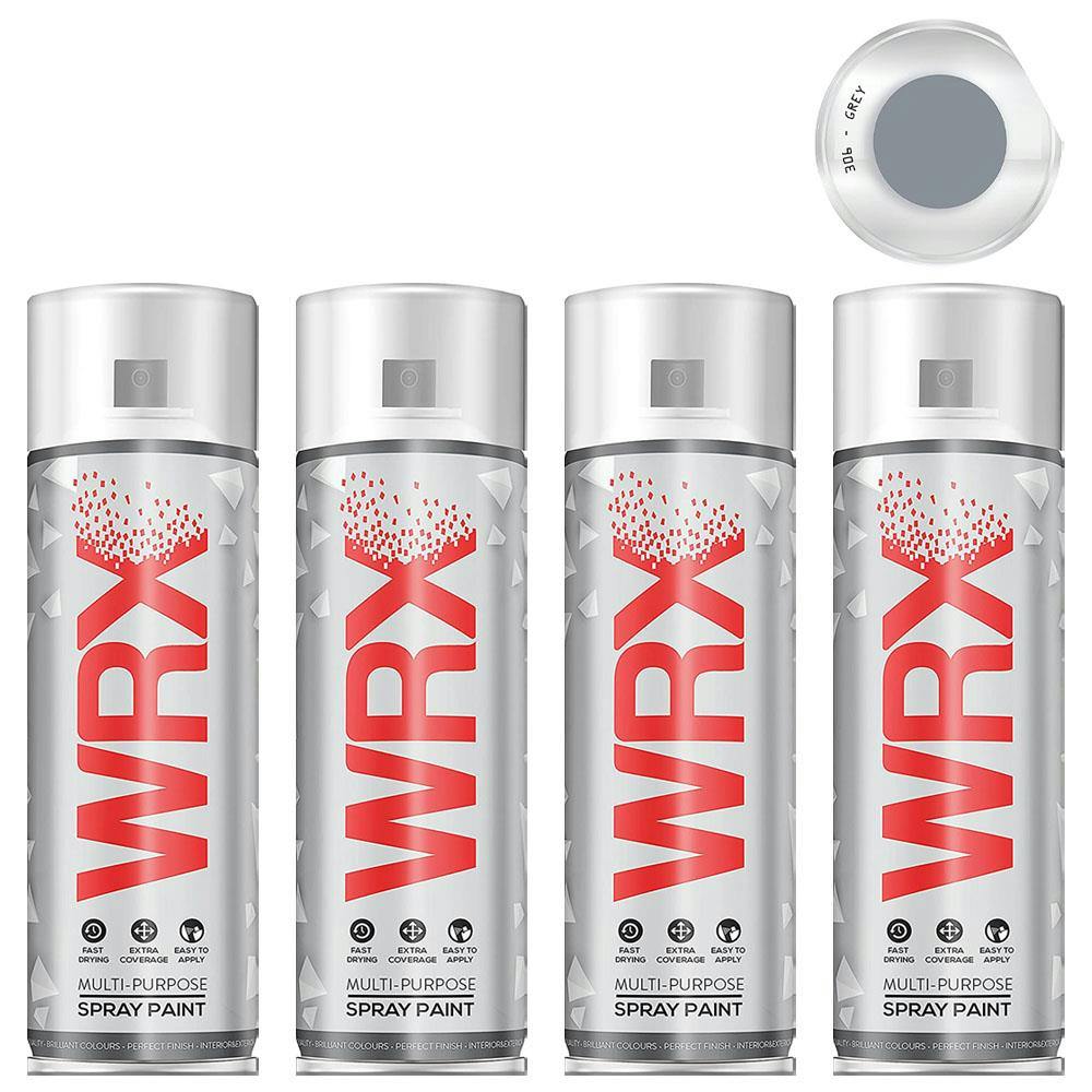 Rackhams Grey 12X Wrx Gloss Spray Paint Acrylic 400Ml - Image 5