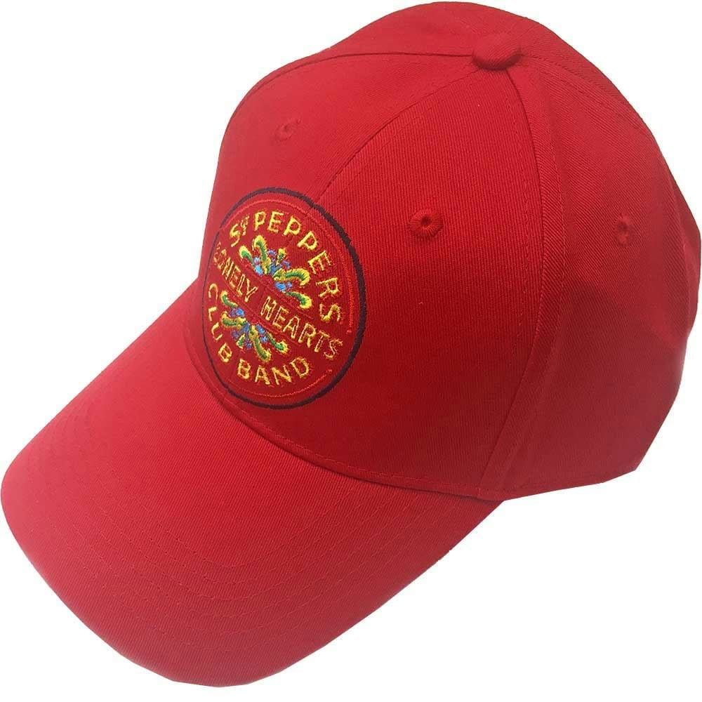 Paradiso Clothing Unisex Red The Beatles Sgt Pepper Drum Baseball Cap