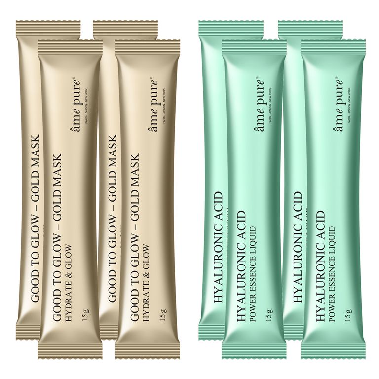 Âme Pure Gold Jelly Glow Rubber Mask - Peel-Off - Hyaluronic Acid Hydrating & Boost Glow Face Masks - 1 Mask
