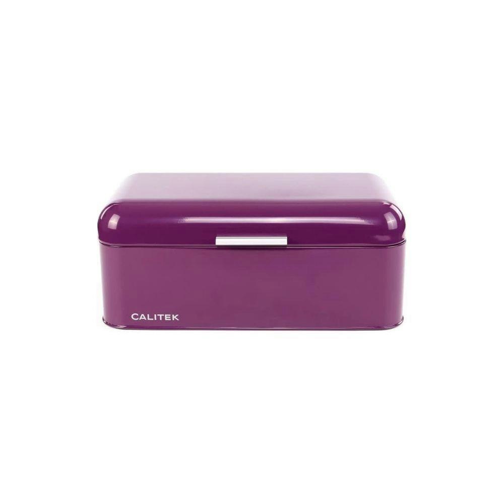 Rackhams Purple Bread Bin Kitchen Counter Vintage Style Coated Carbon Steel