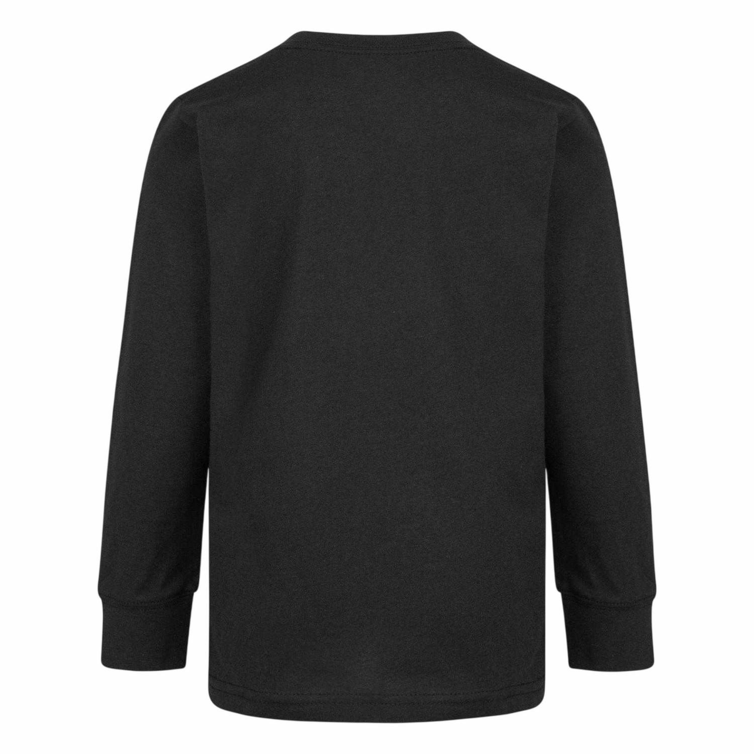 Nike Black Childrens/Kids Just Do It Swoosh Long-Sleeved T-Shirt - 6-7 Years - 100% Mixed