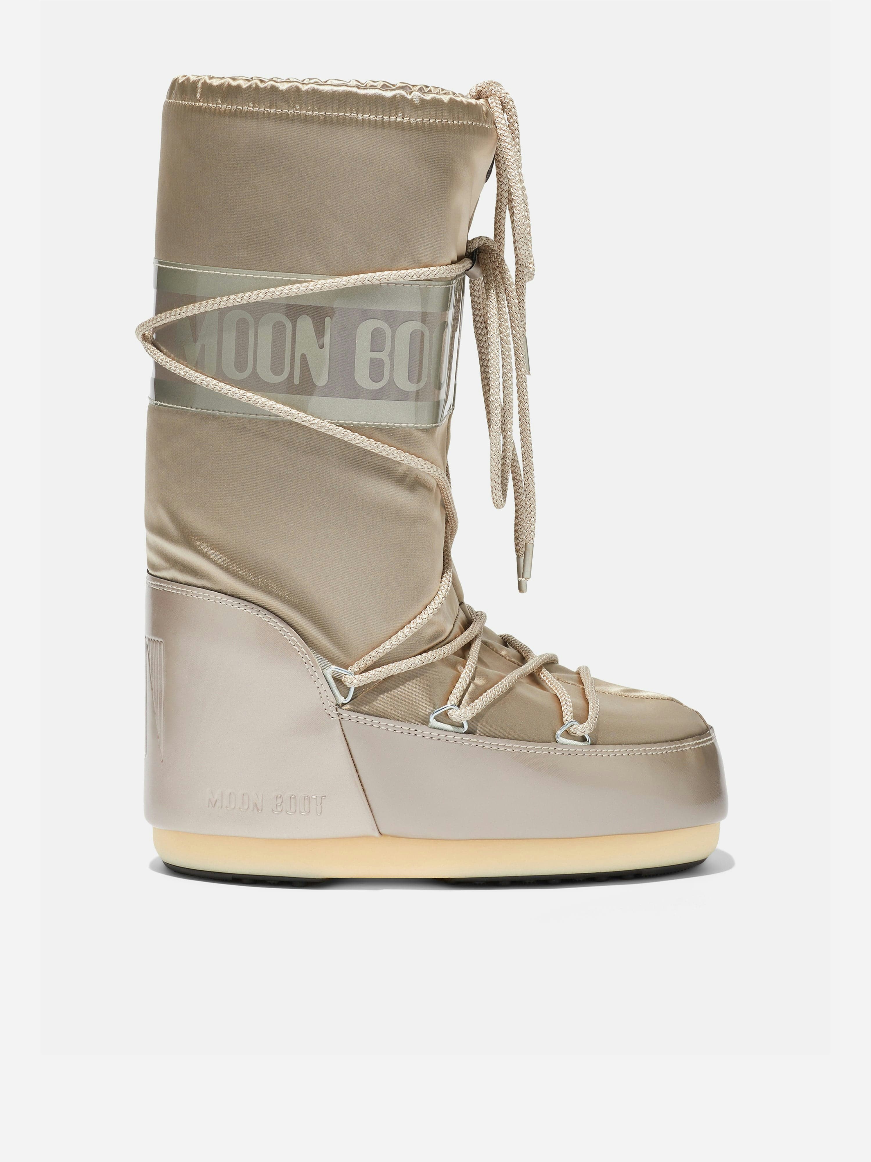 Moon Boot Girls Gold Icon Glance Boots In - Eu 31 - 34 Uk 12.5 - 2