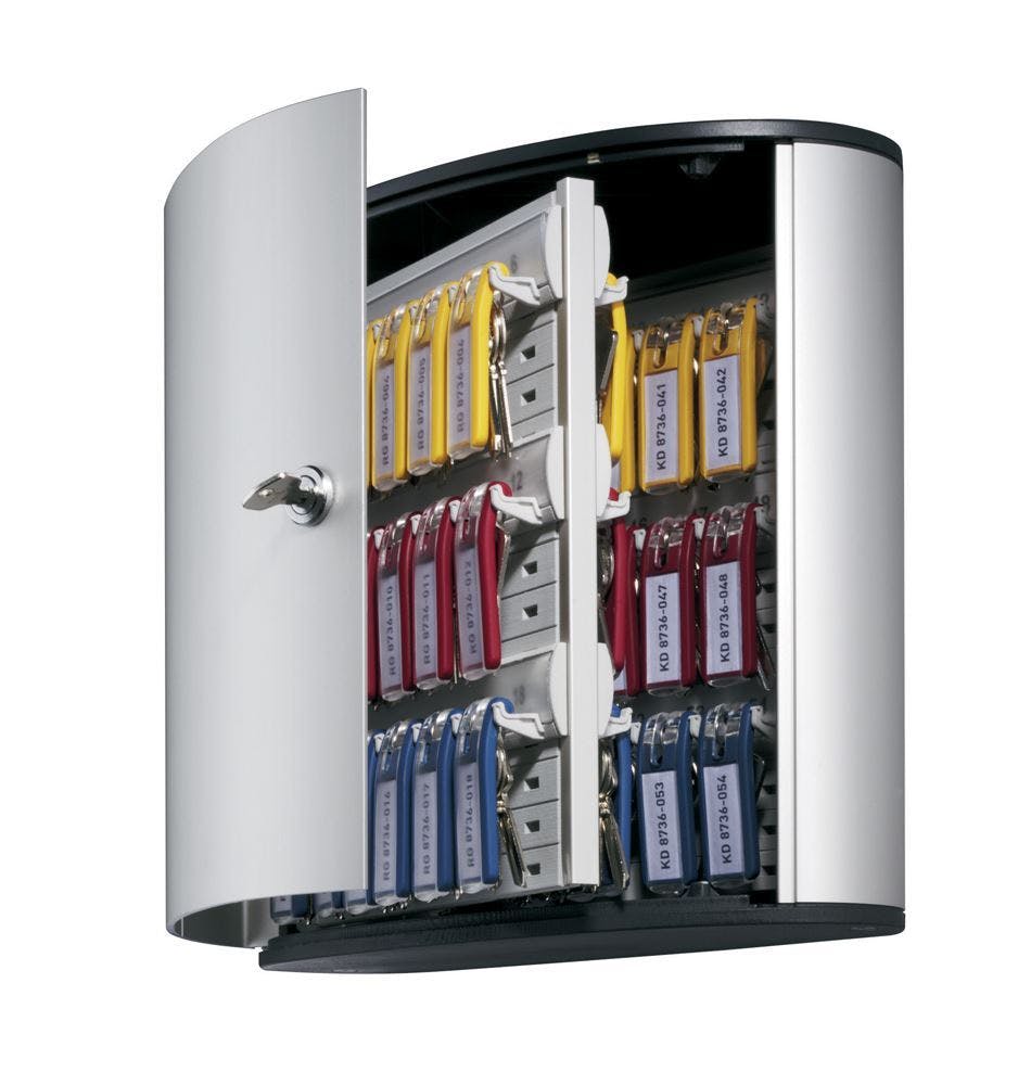 Durable Key Safe 54 Lock Box | Holds 54 Keys | Includes 6 Key Clips