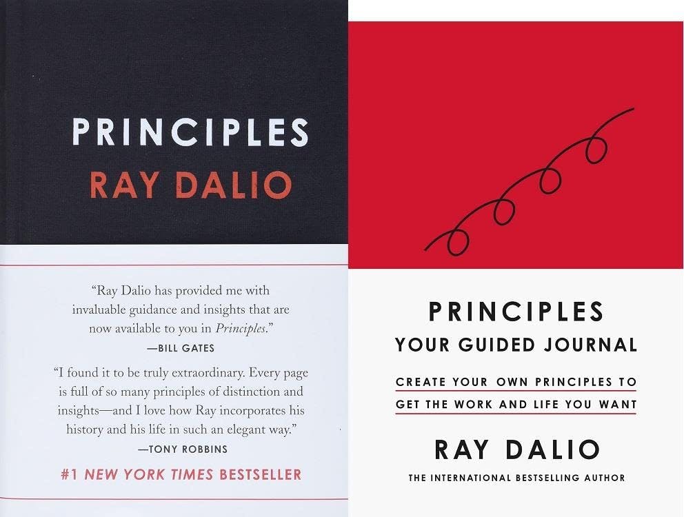 Various Publishers Principles Life And Work, Principles Your Guided Journal 2 Books Collection Set