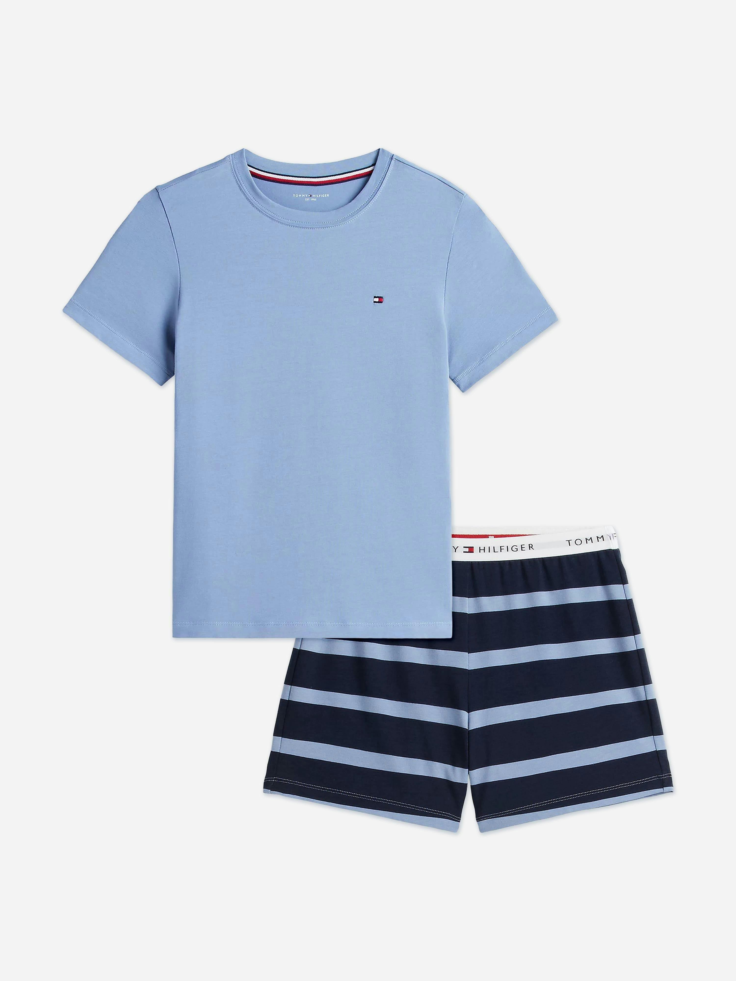 Tommy Hilfiger Boys Blue Short Pyjama Set In - Navy - 14 - 16 Yrs