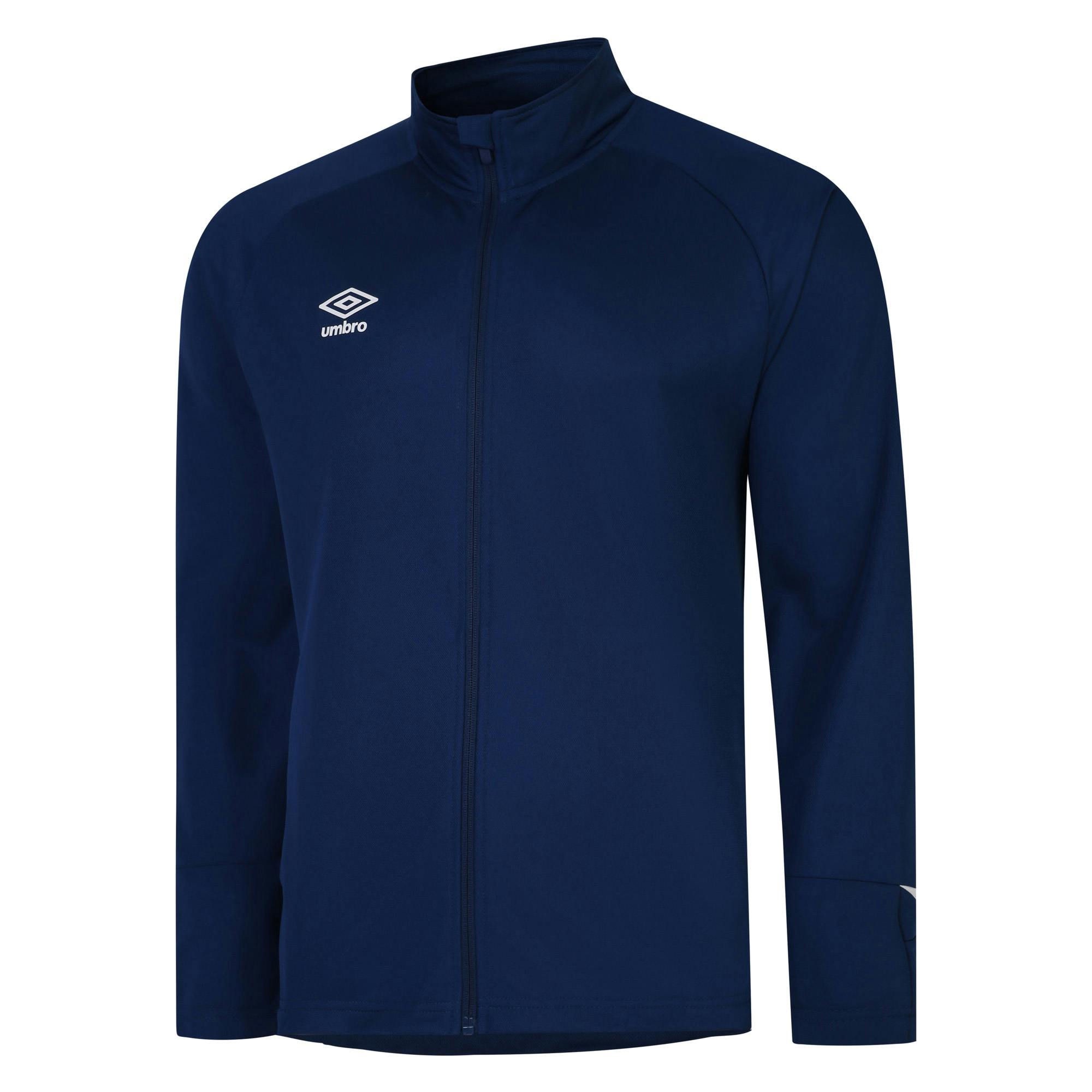Umbro White Childrens/Kids Total Training Knitted Track Jacket - Navy/ - 11-12 Years - Navy/ - 100% Polyester