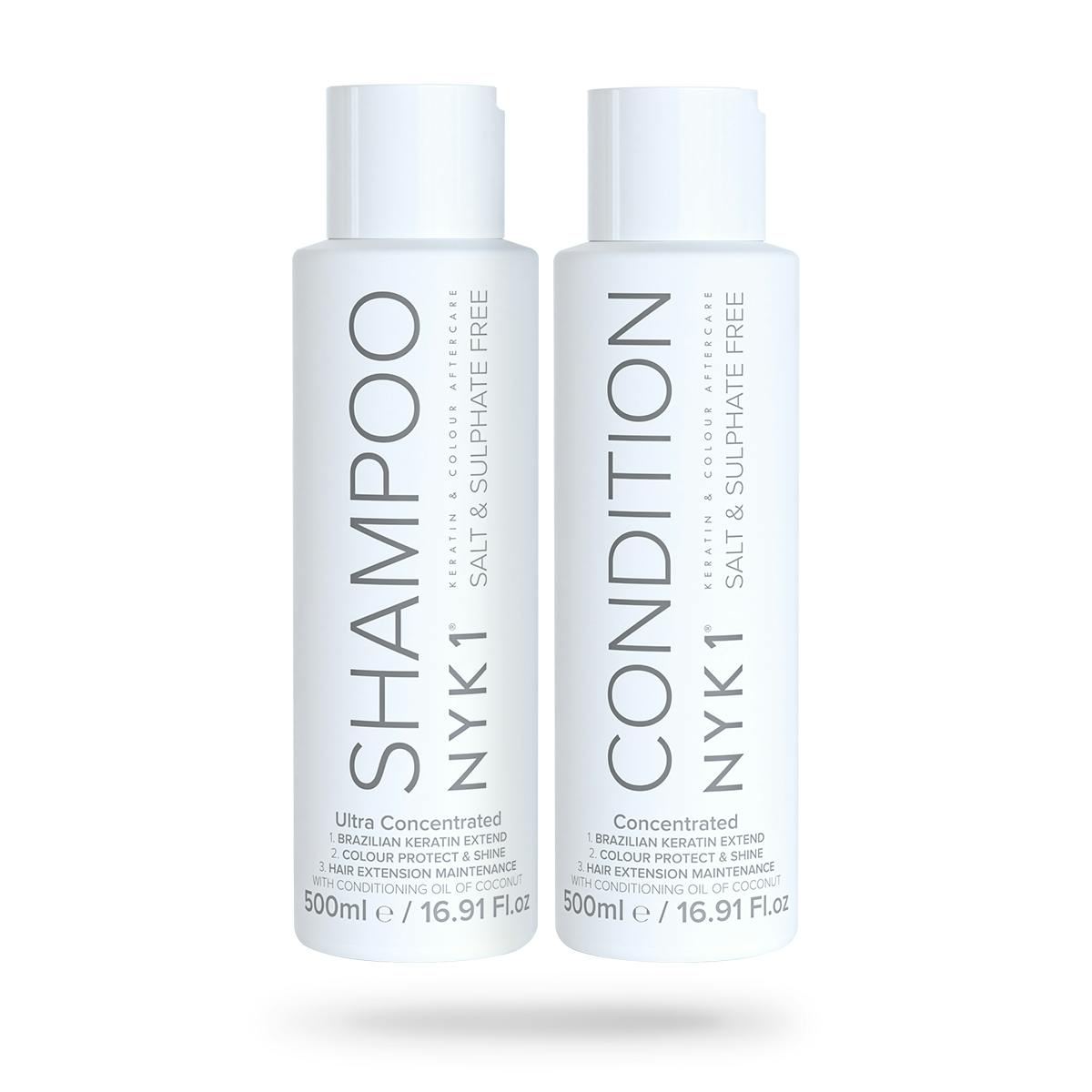 Nyk1 Salt Free Sulphate Free Aftercare Shampoo Or Conditioner Keratin Colour - Shampoo And Conditioner (500Ml X2)