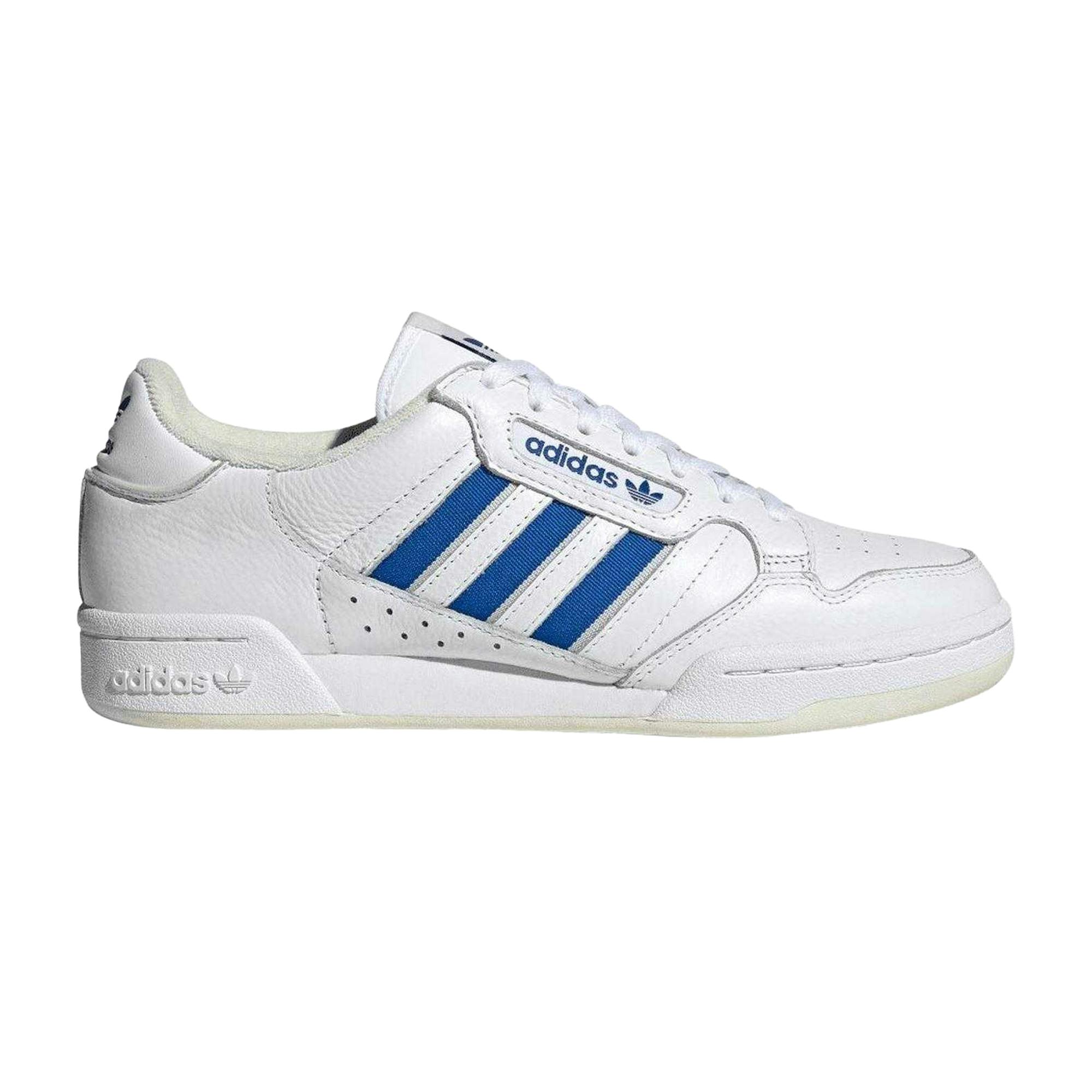 Adidas Men's White Originals Continental 80 Stripes Leather Trainers - 6.5 Uk - 100% Mixed