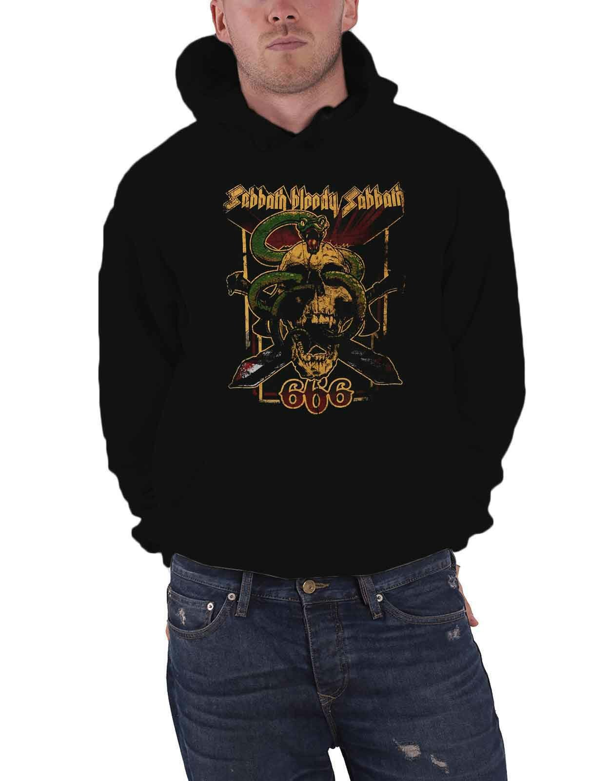 Paradiso Clothing Unisex Black Sabbath Bloody Sabbath 666 Hoodie - Xl