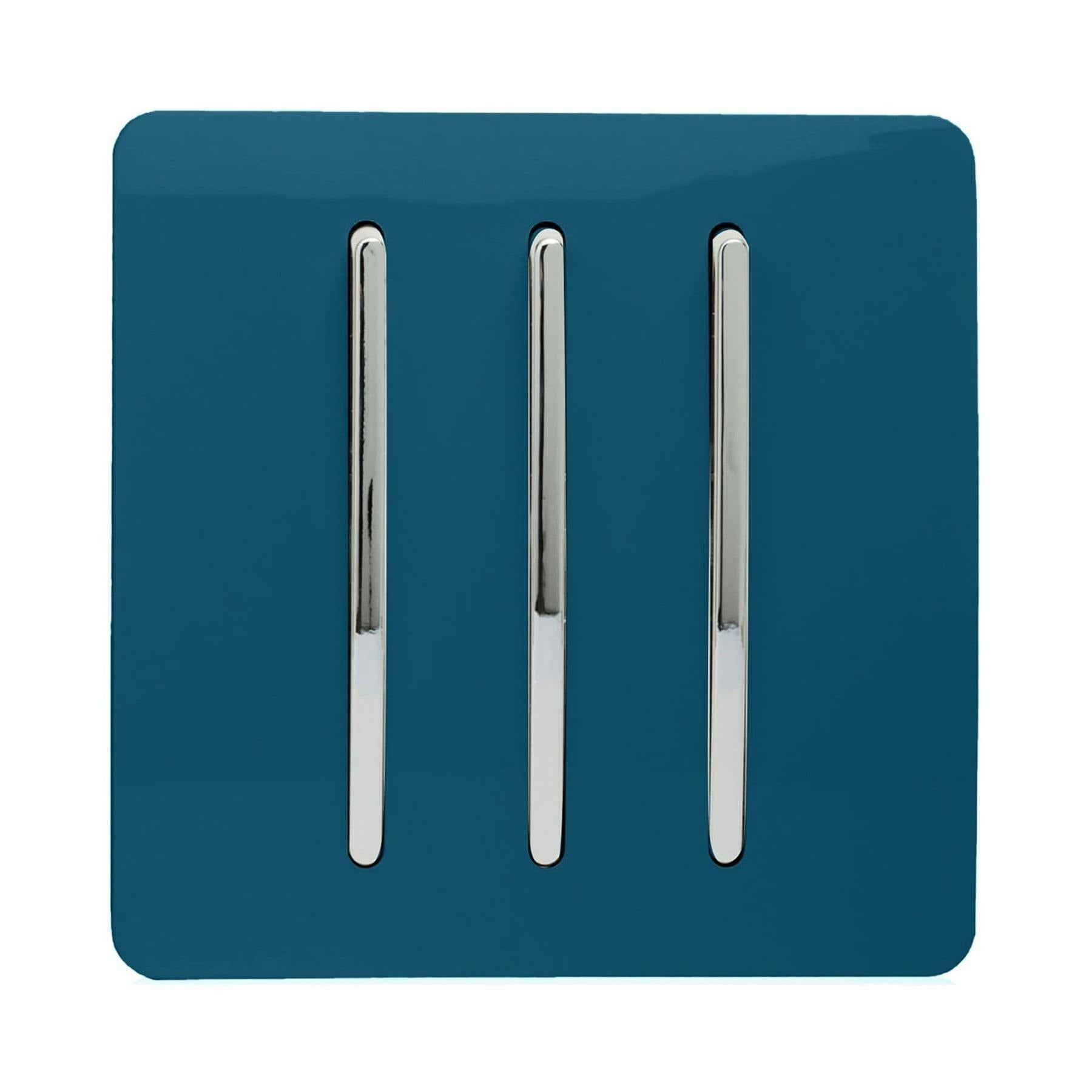 B&Q - Midnight Blue 3 Gang 1 Or 2 Way Light Switch - Image 6
