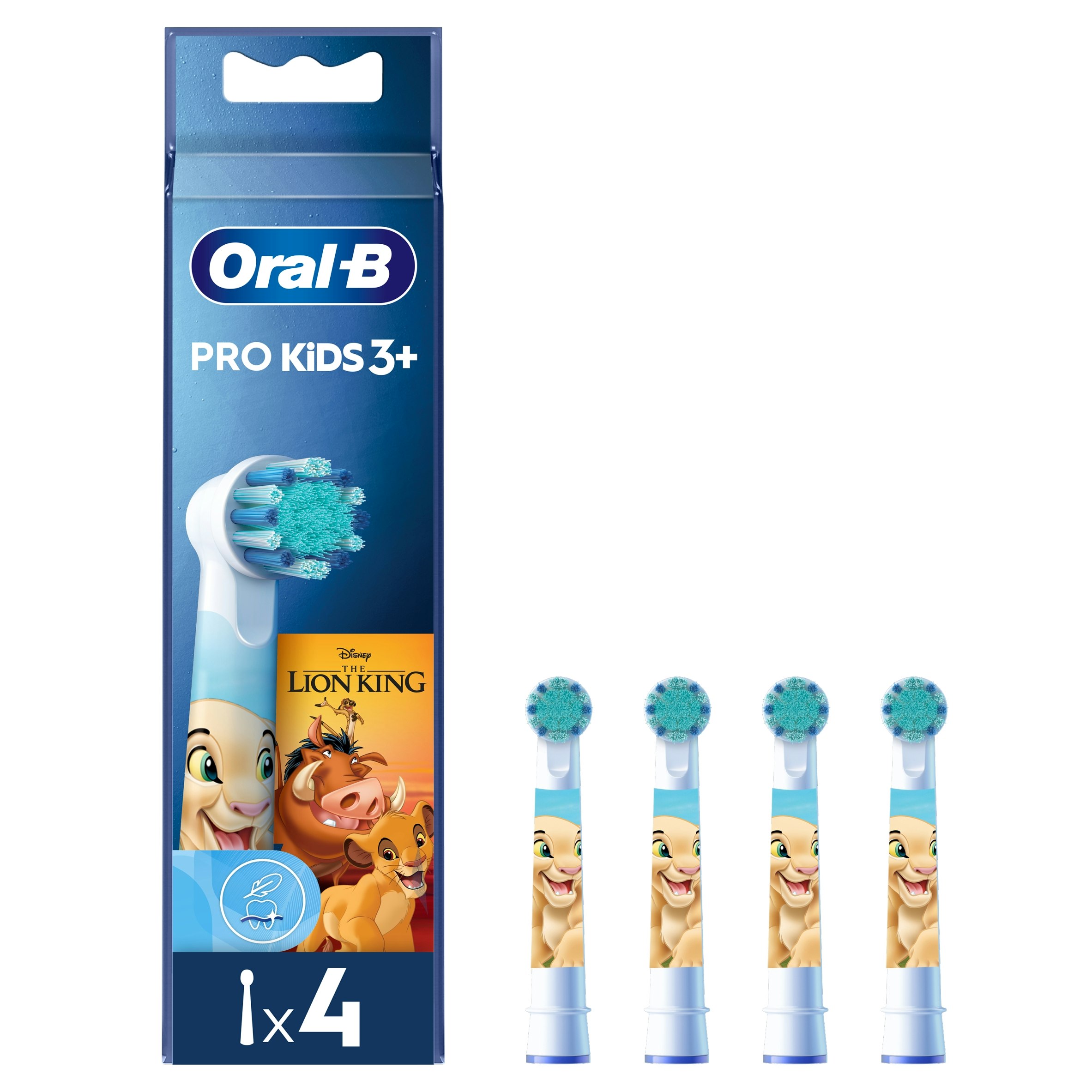 Oral-B Pro Toothbrush Heads Featuring Disney The Lion King, 4 Counts Kids