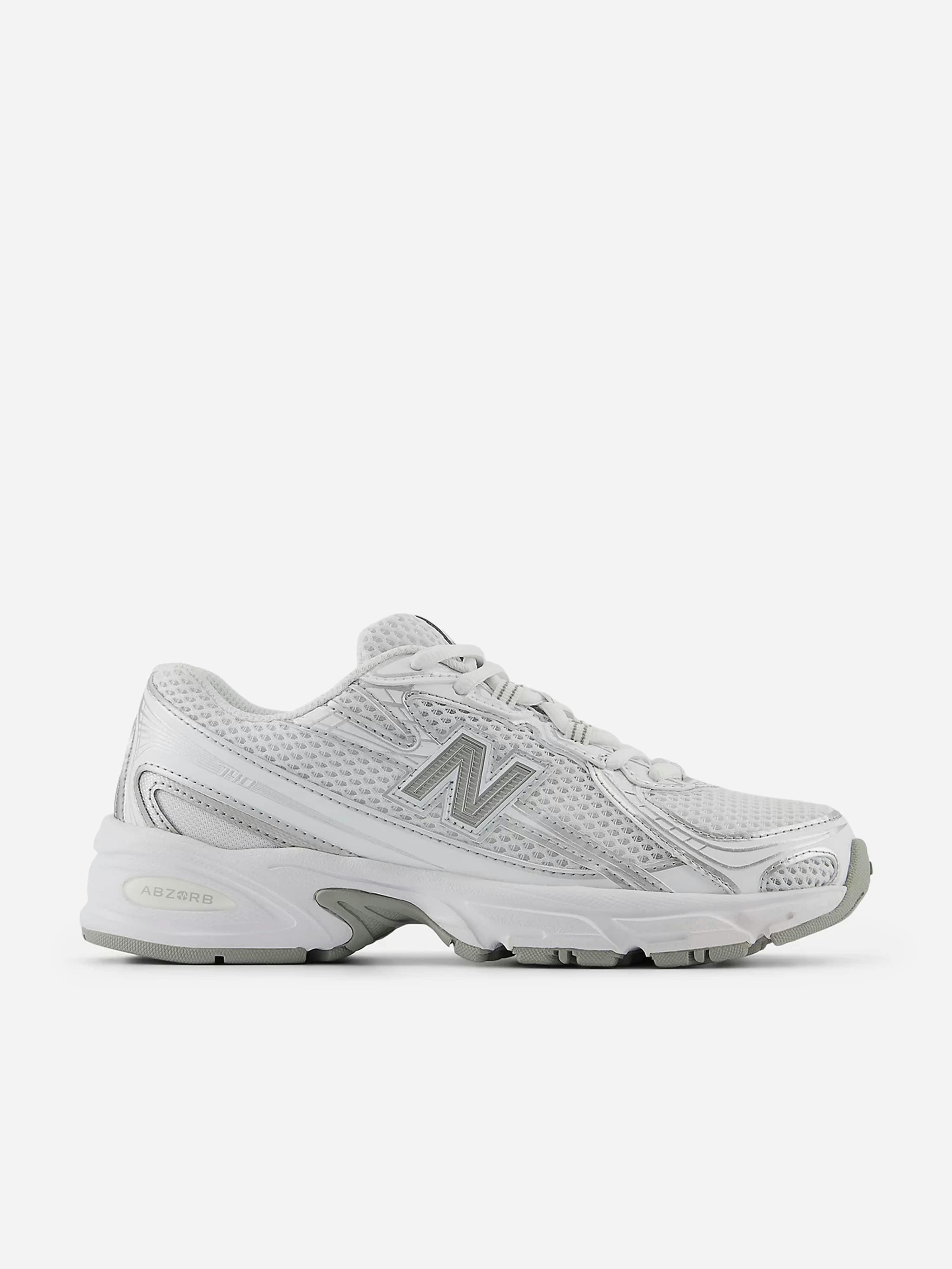 New Balance Boys White Kids 740 Lace Trainers In - Eu 35.5 Uk 3 - Us 3.5