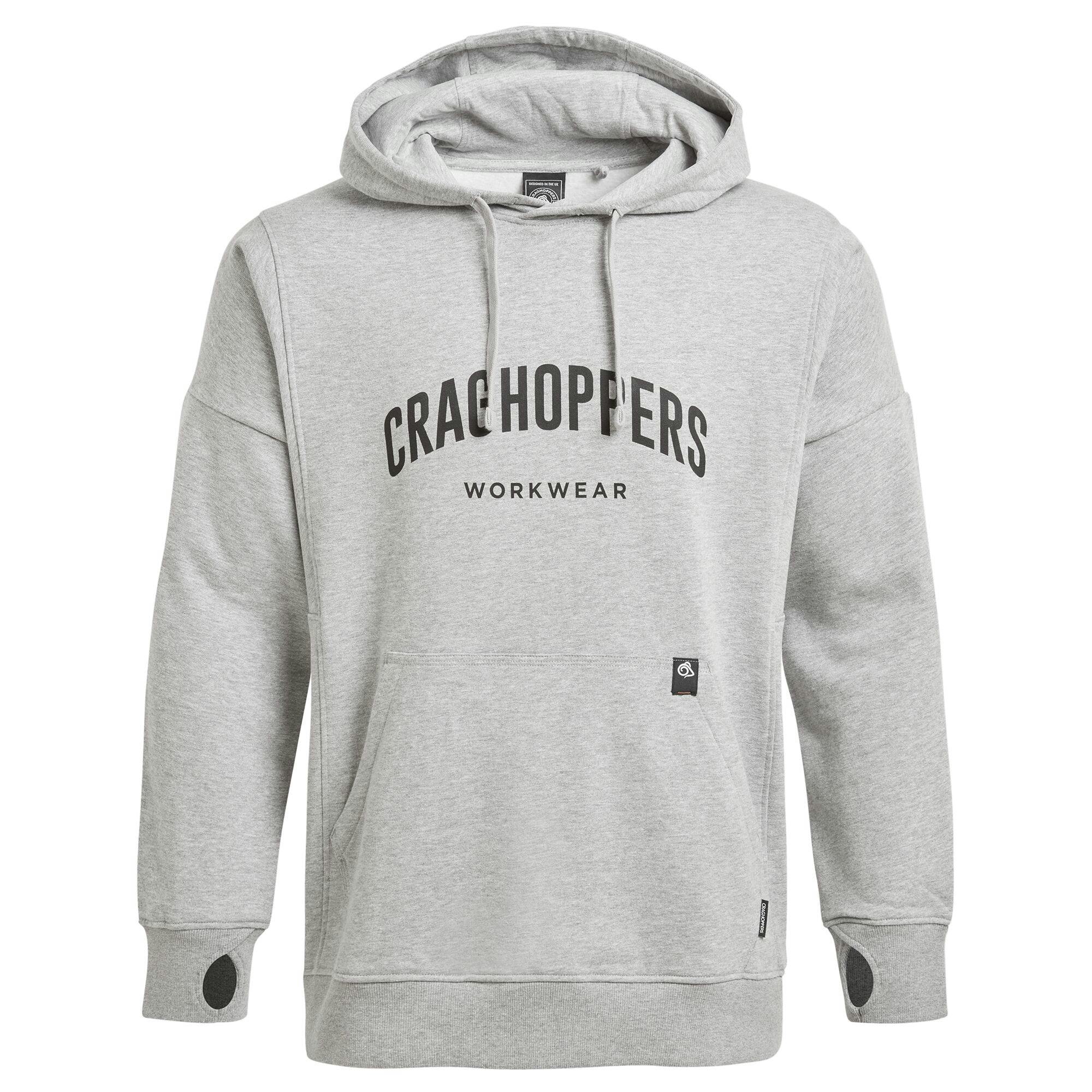 Craghoppers Men's Grey Workwear Oulston Hoodie - Soft Marl - Soft Marl - 3XL - 60% Organic Cotton/40% Polyester