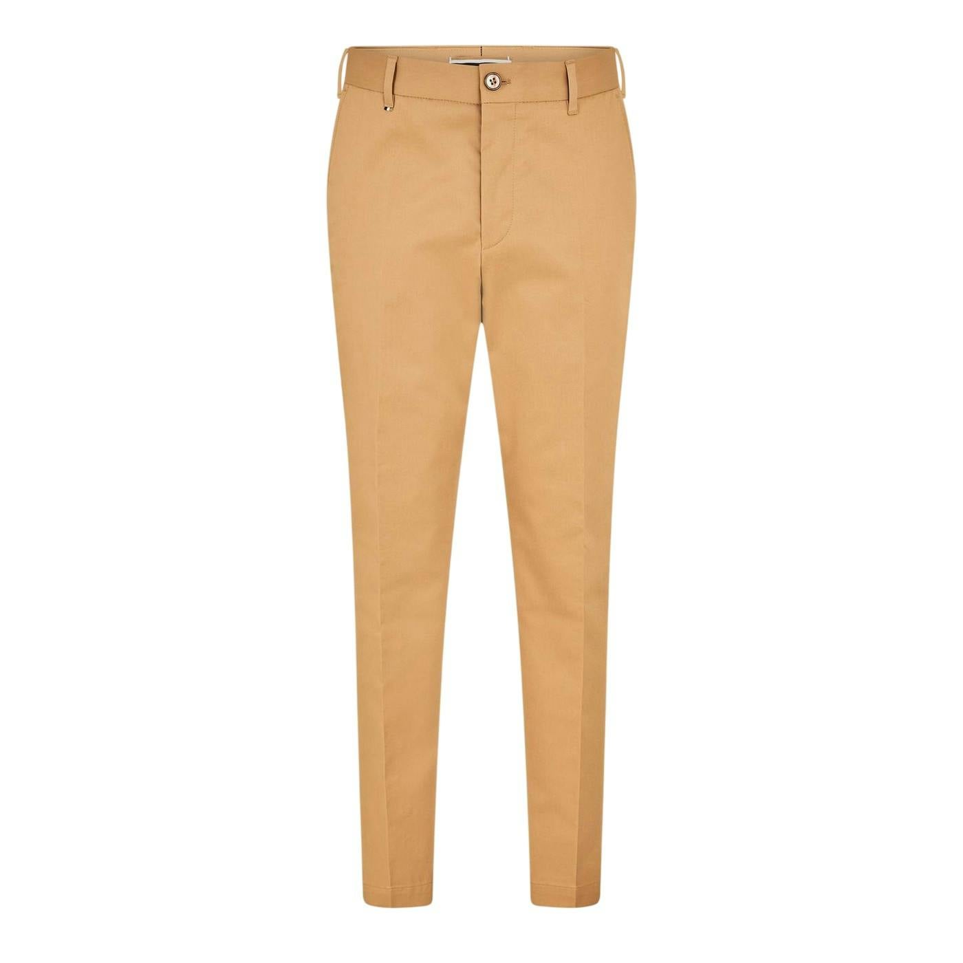 Boss Men's Beige Perin Straight Chinos - Medium - 30R - Medium - 70% Wool/30% Polyamide