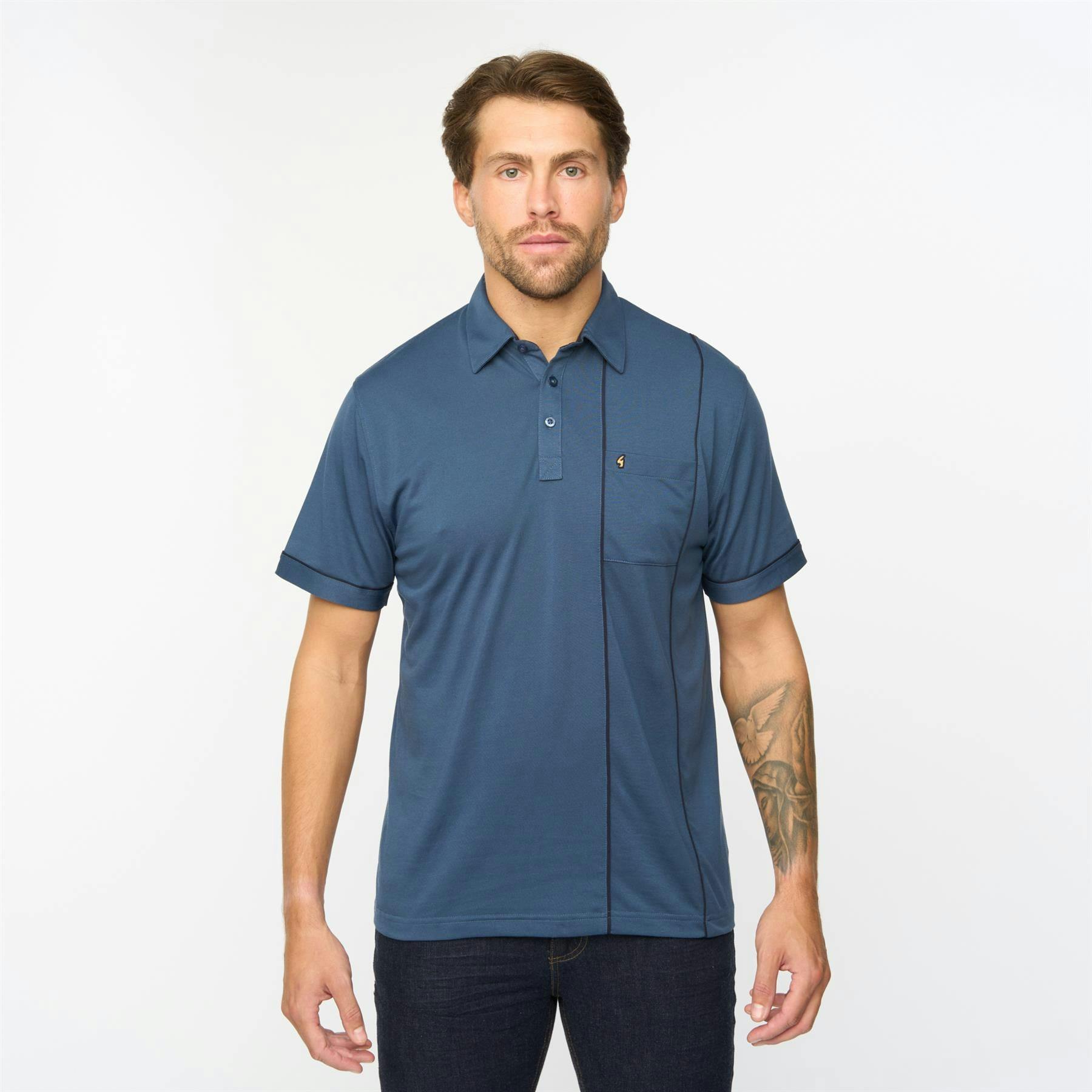 Gabicci Indigo G55x02 Short Sleeve Jersey Shirt Classic - S