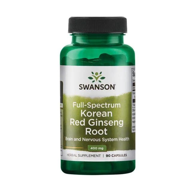 Swanson Full Spectrum Korean Red Ginseng Root Capsules 400Mg X 90 - Image 5