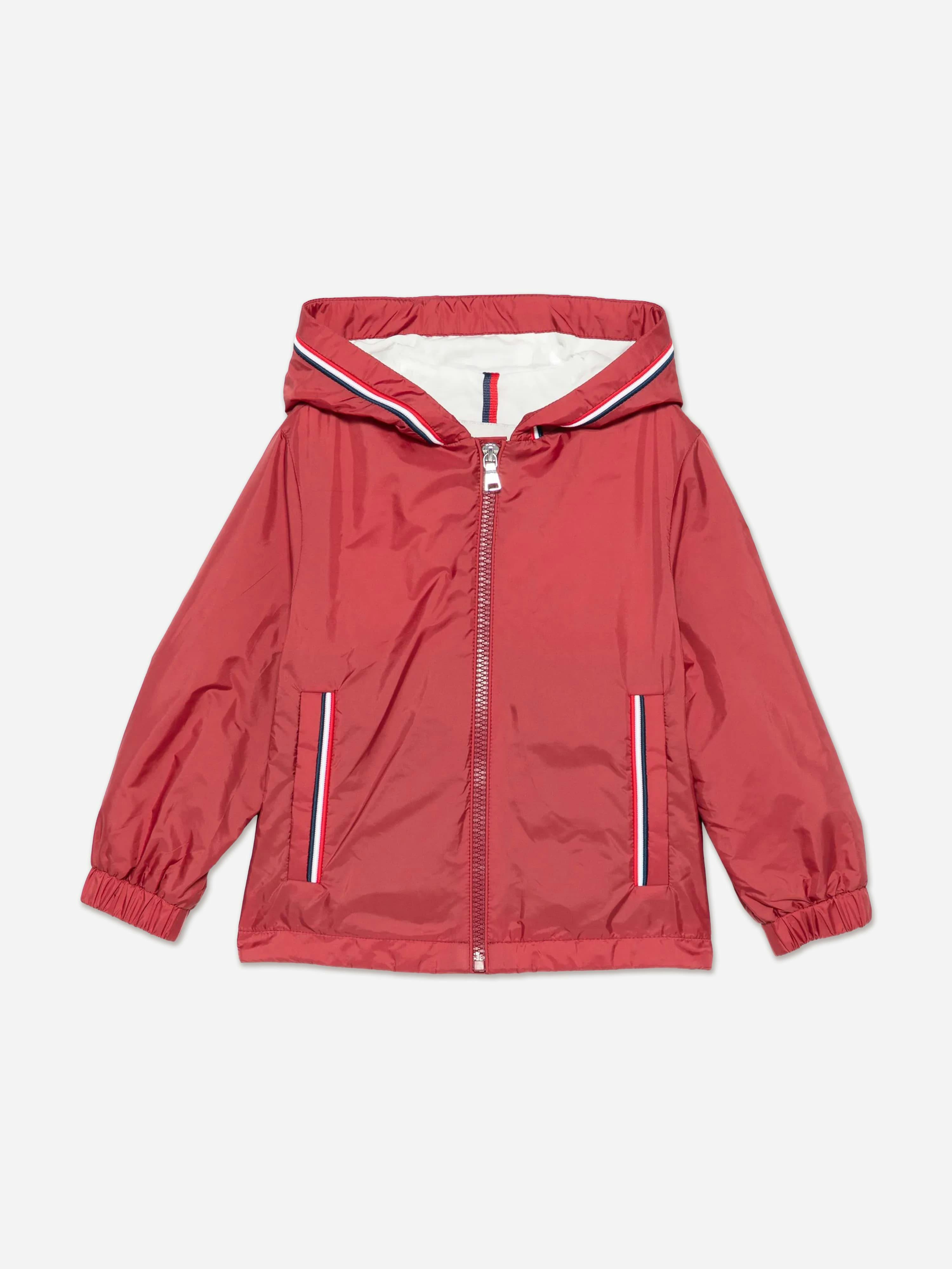 Moncler Enfant Boys Red Granduc Jacket In - 6 Yrs