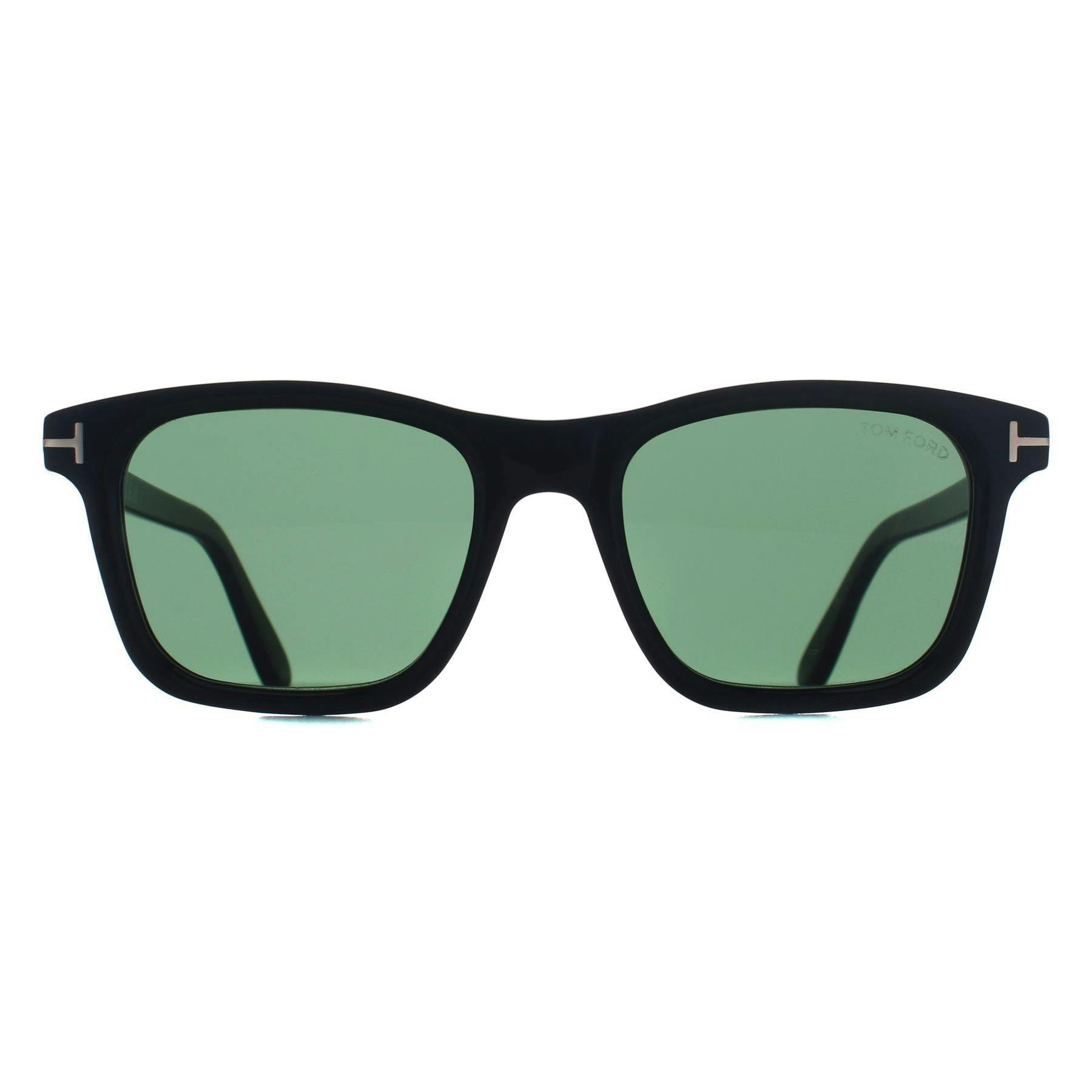 Tom Ford Black/Green Sunglasses Barron Ft1179 01N Shiny