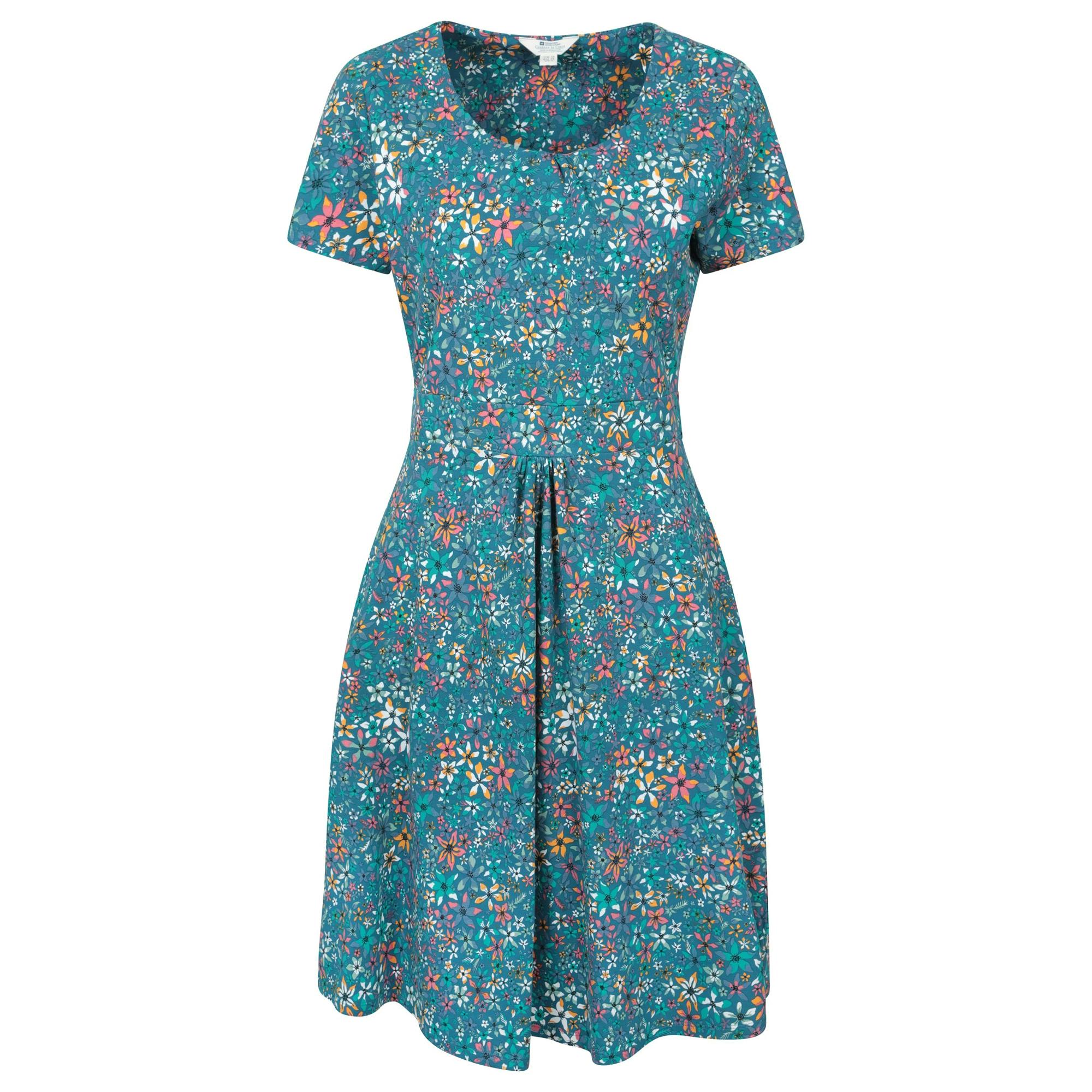 Mountain Warehouse Women's Orchid Floral Uv Dress - Mixed - Mixed - 10 Uk - 50% Cotton/50% Viscose