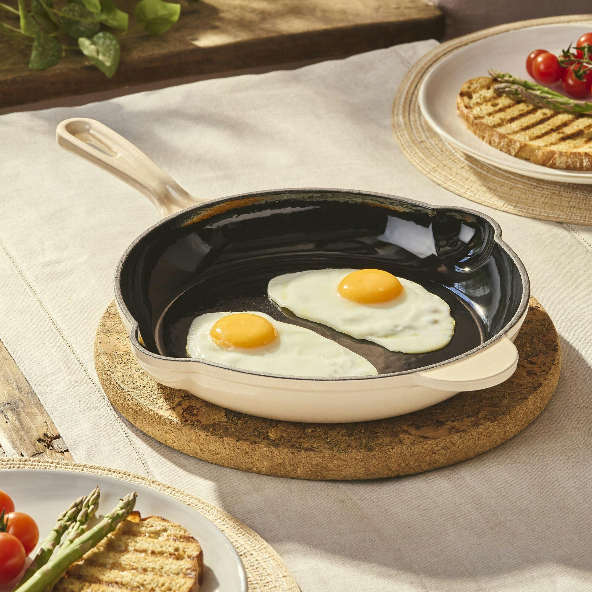 Rackhams Ivory Cast Iron Frying Pan |