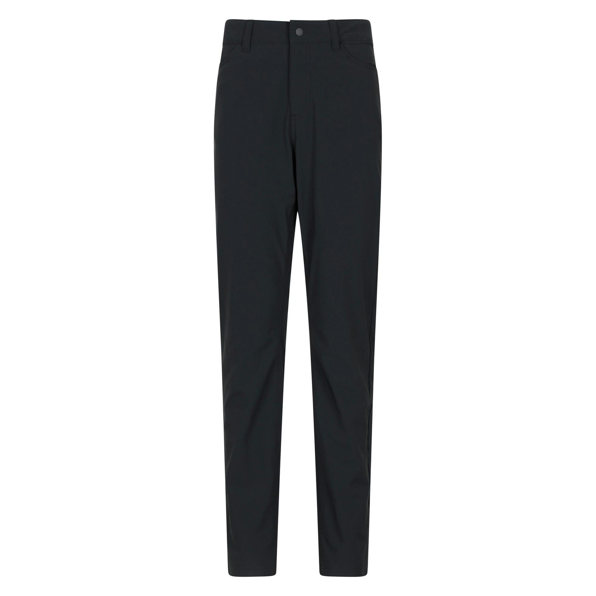Mountain Warehouse Women's Black Amble Walking Trousers - 12 Uk - 90% Polyamide/10% Elastane