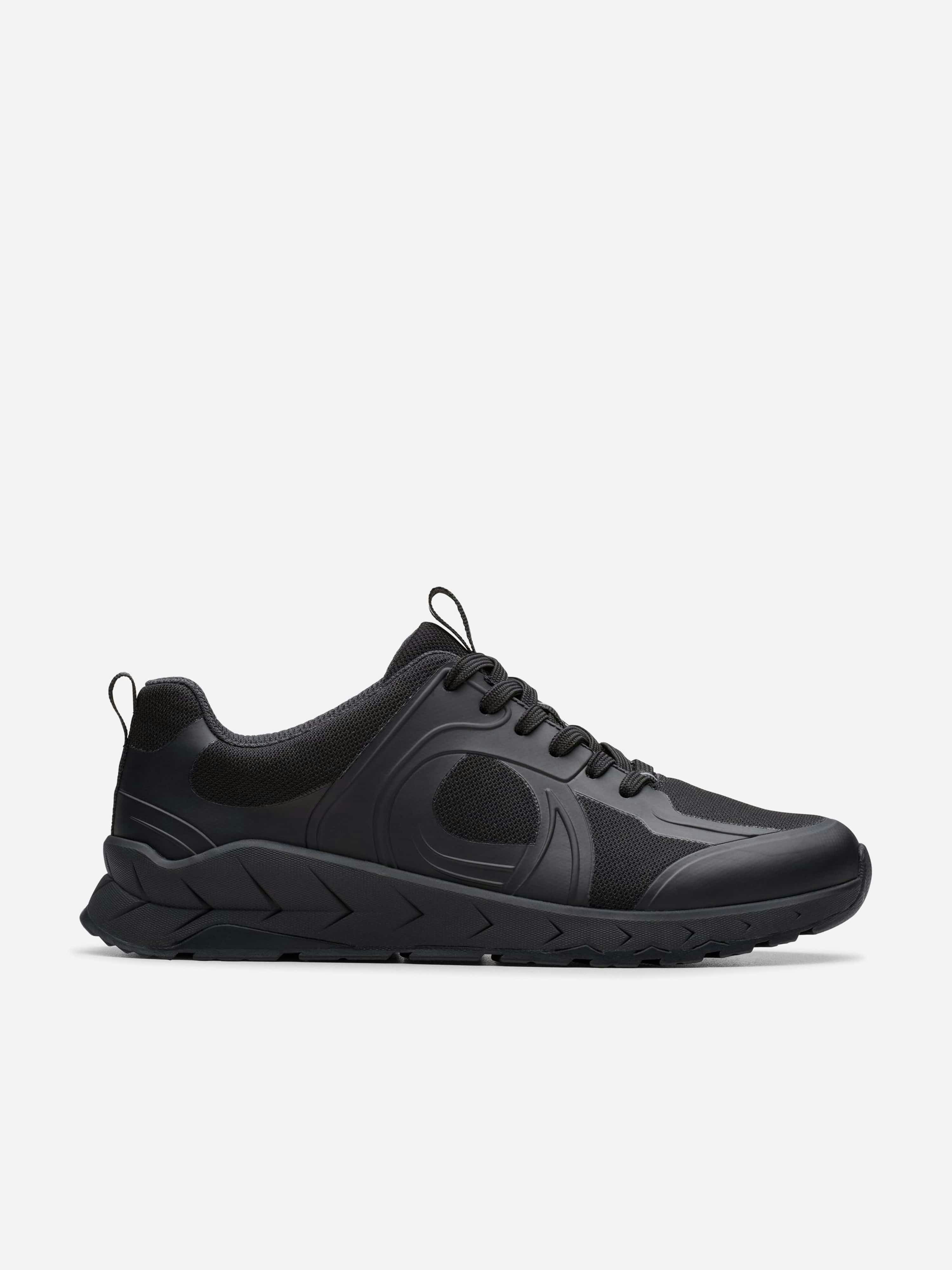 Clarks Boys Black Selva Edge Trainers In - Eu 37 Uk 4
