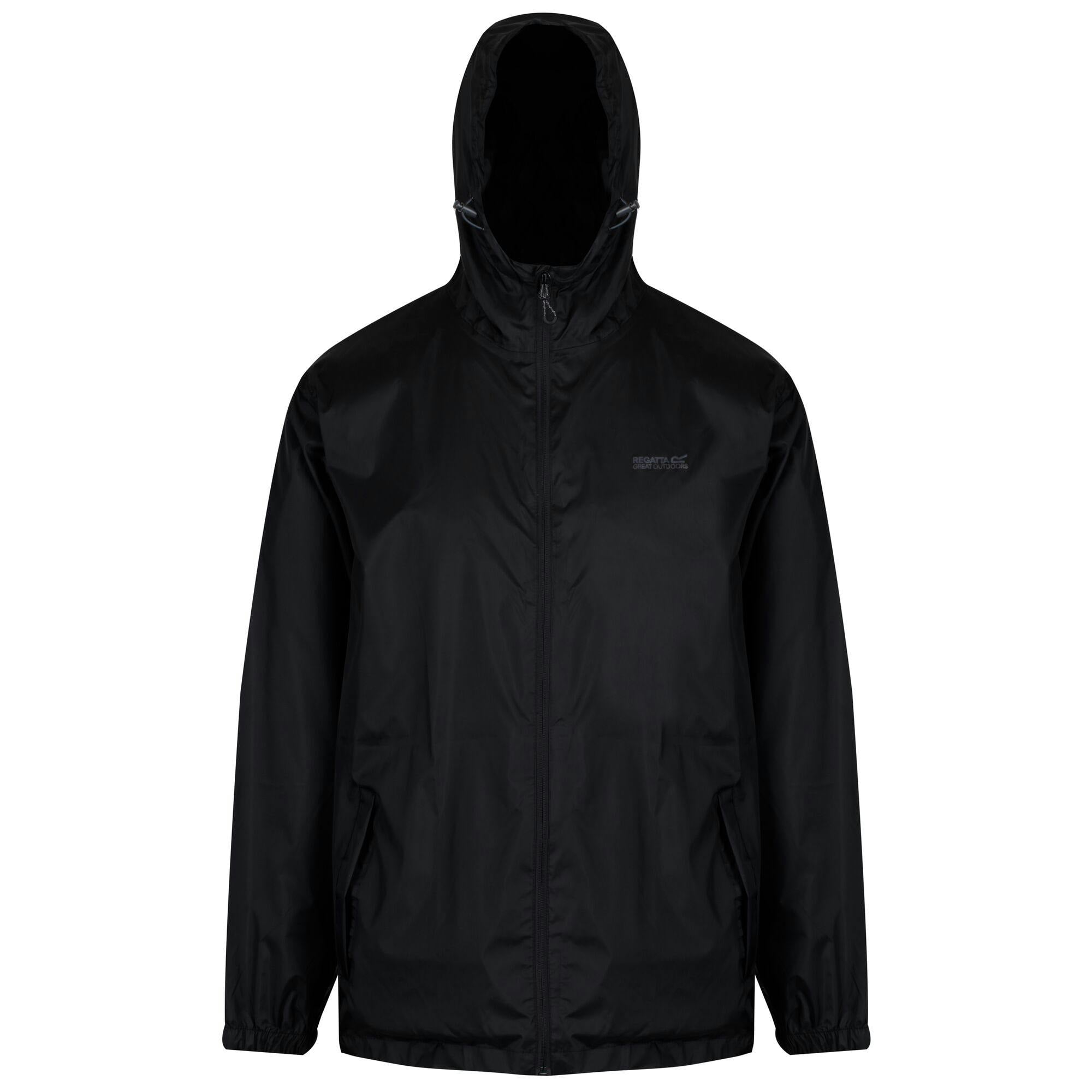Regatta Men's Black Pack It Iii Waterproof Pack Away Jacket - Xl - 100% Polyamide